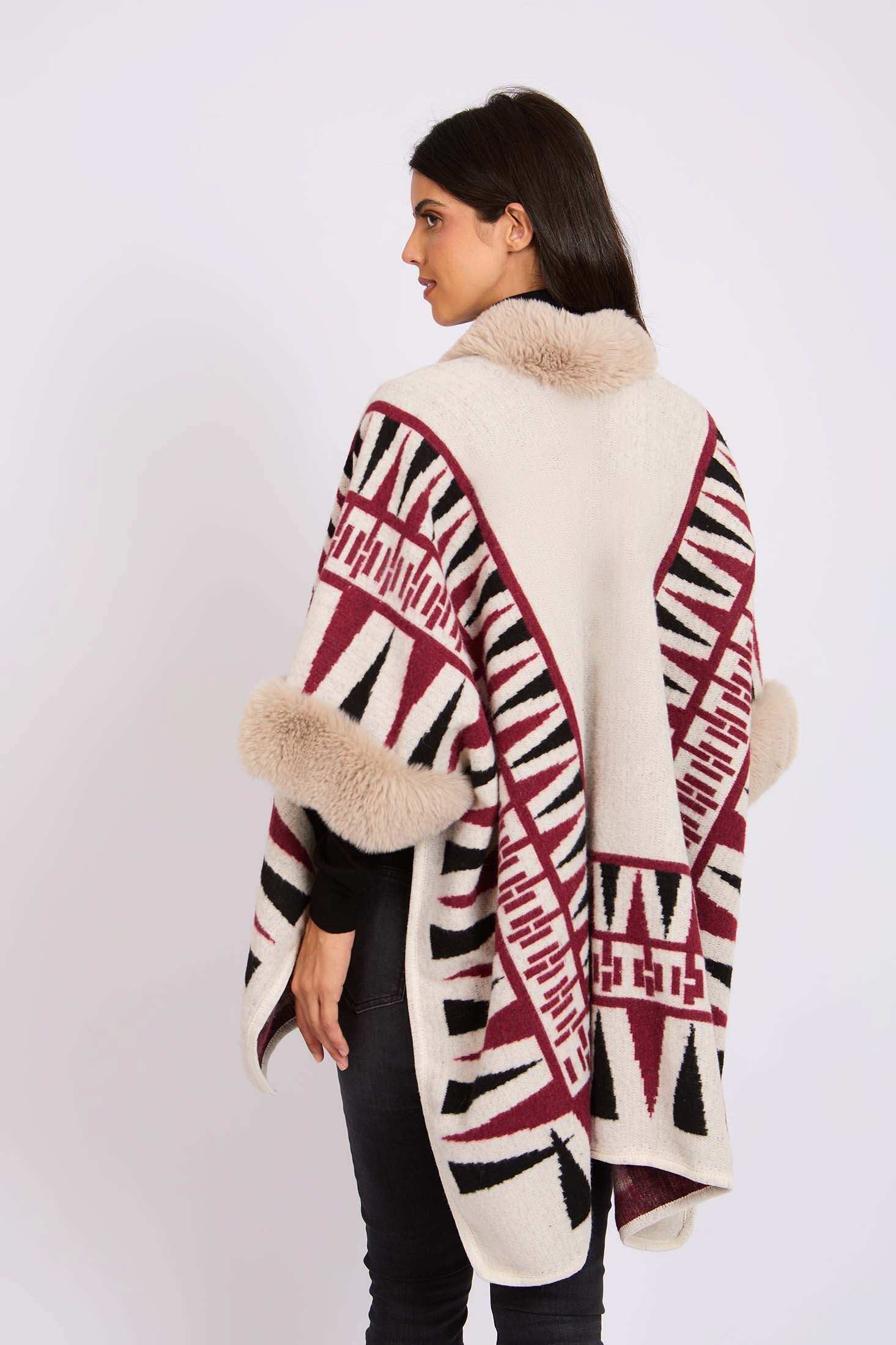 Women Regular Fit Poncho Multicolor