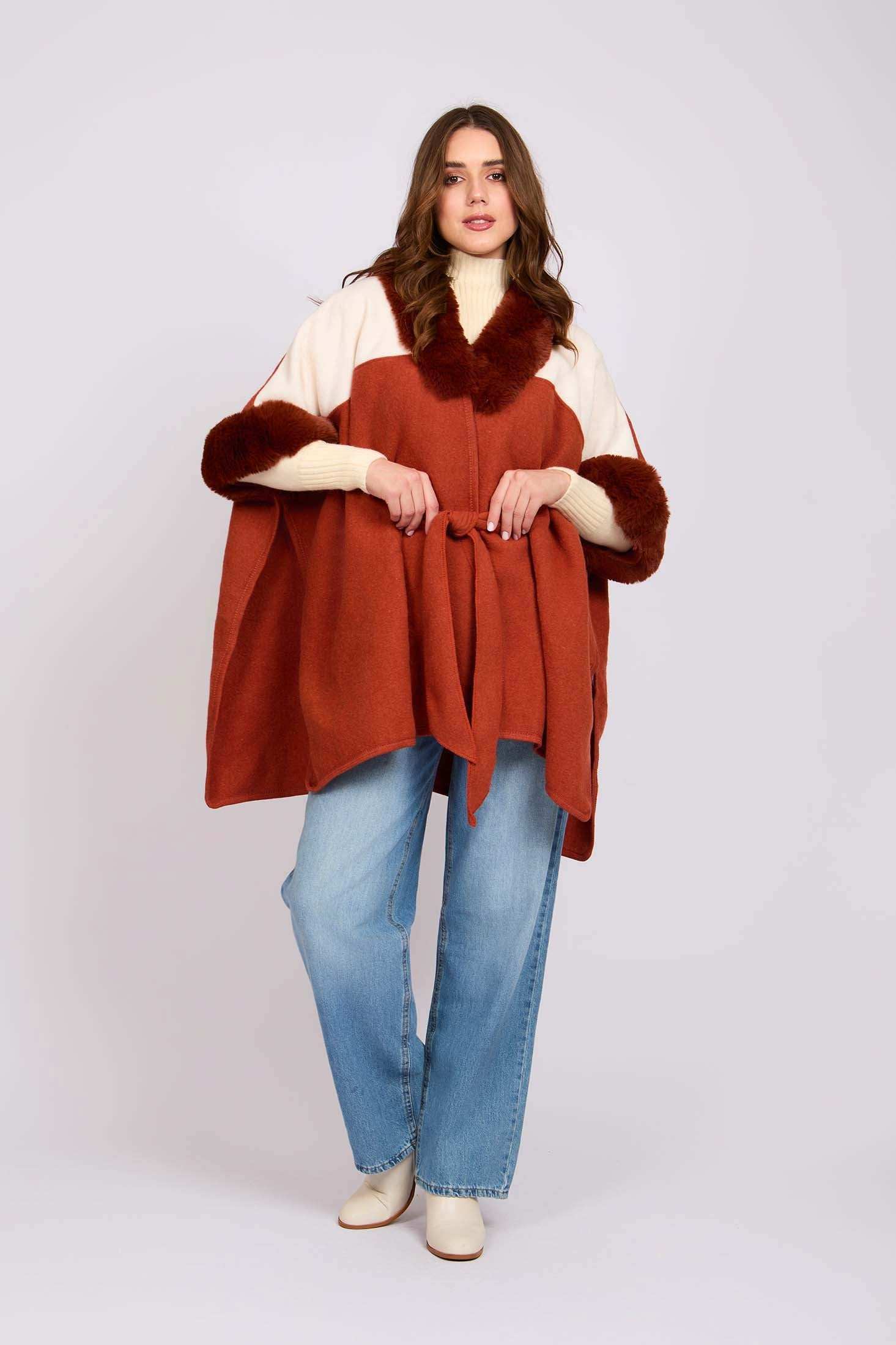 Women Regular Fit Poncho Multicolor