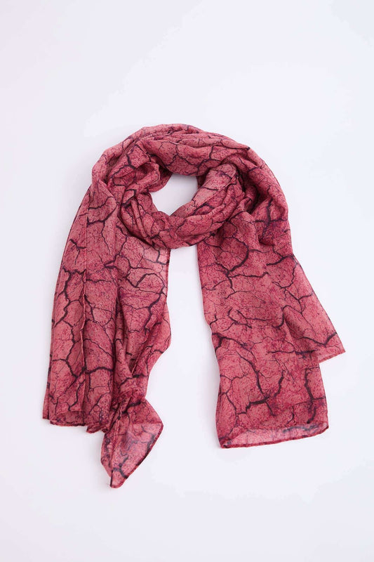 Women Scarf Dark Pink