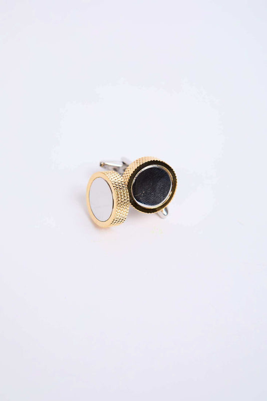 Men Regular Fit Cufflink Gold
