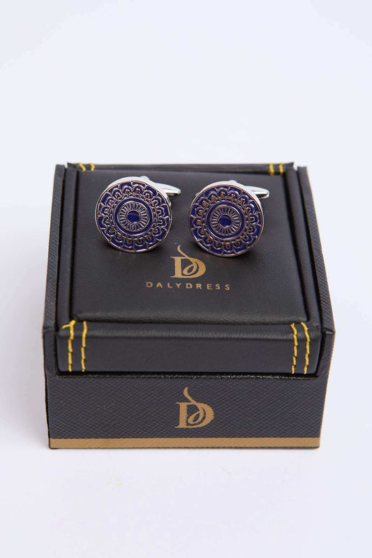 Men Regular Fit Cufflink Grey