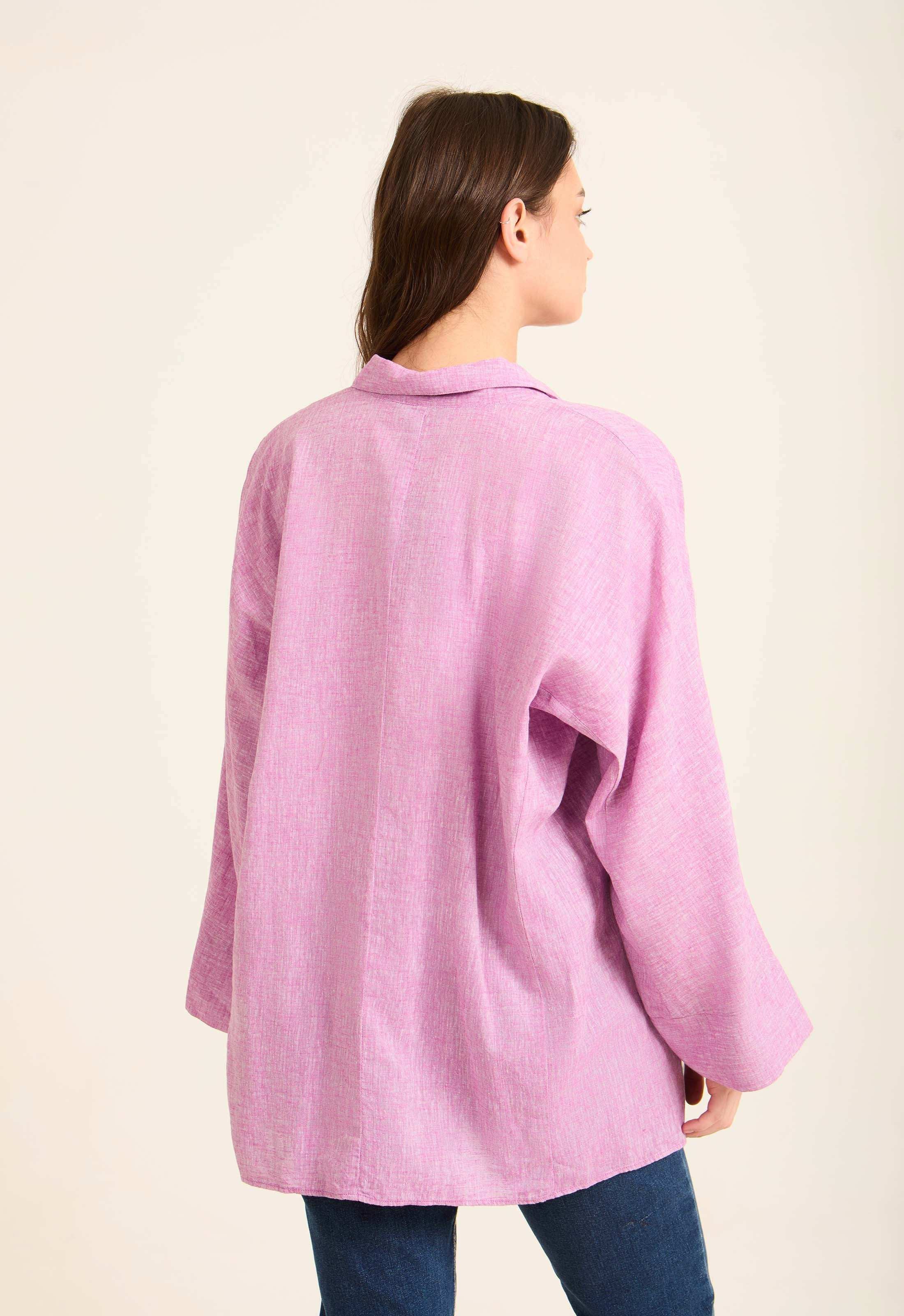 Versatile Oversized Linen Shirt