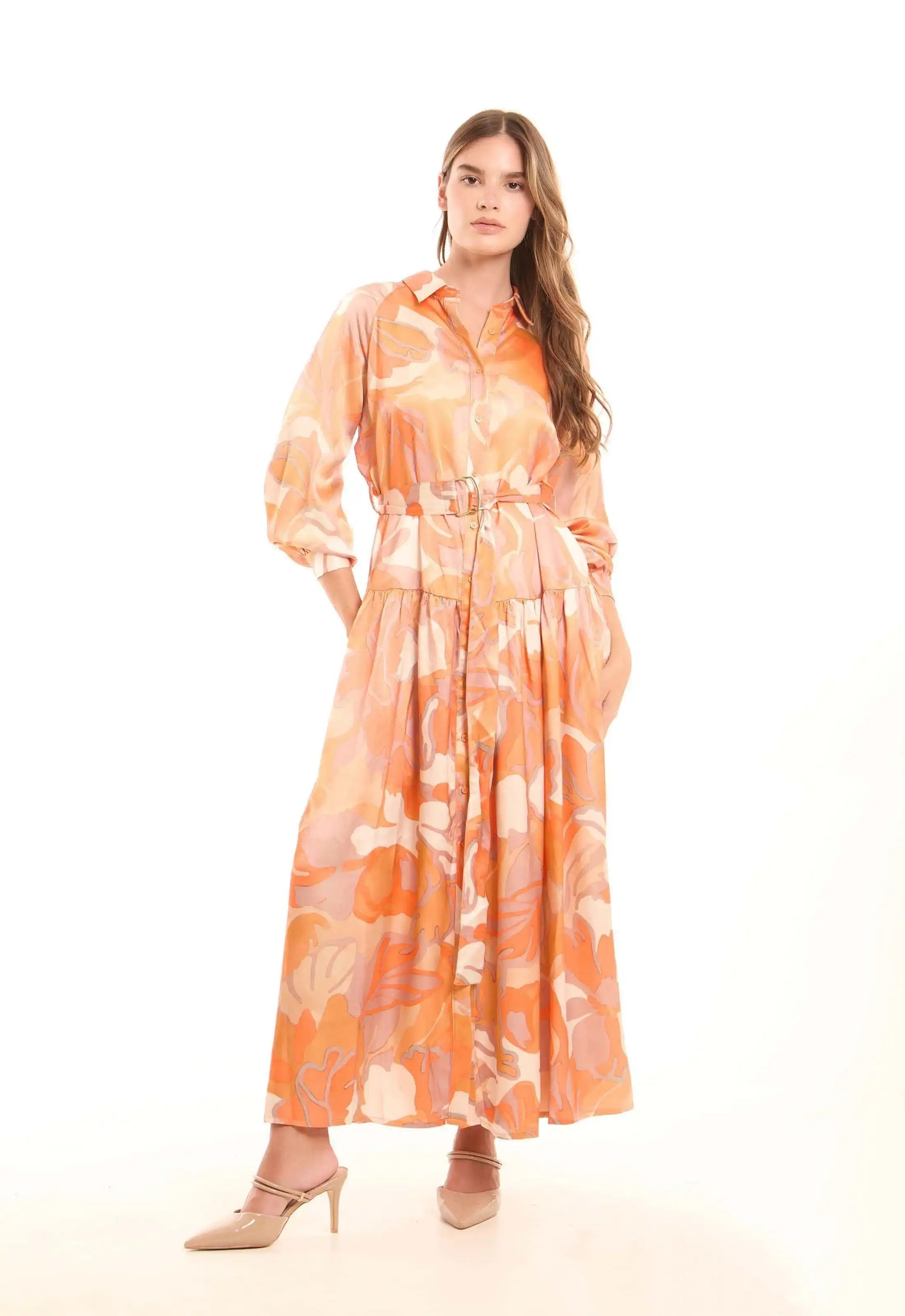 Soft Floral Pattern Summer Comfy Dress