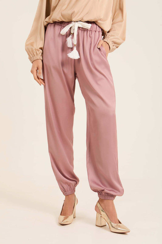 Elastic Waist with Drawstring Solid Sweatpants