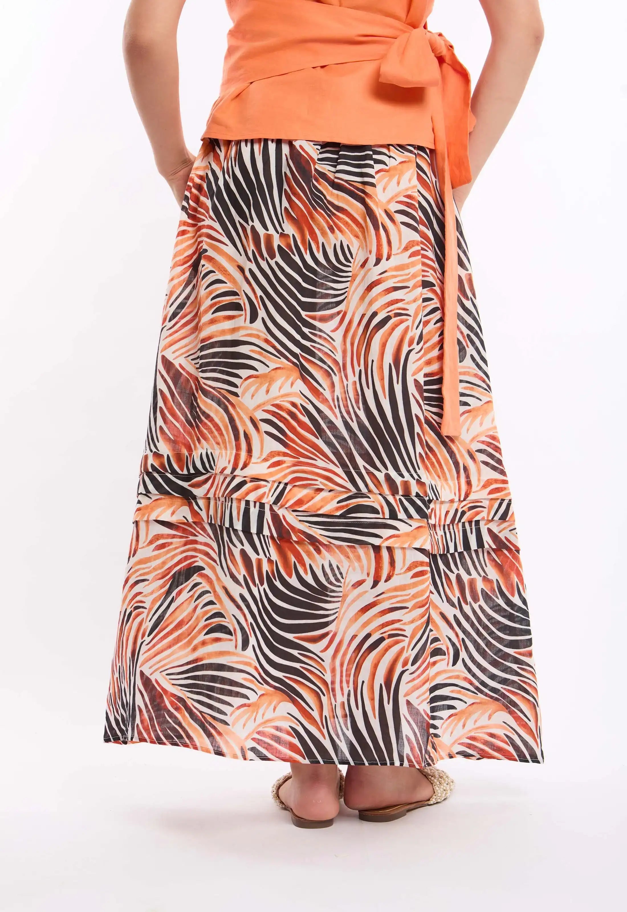 Multicolor Zebra Pattern Summer Skirt