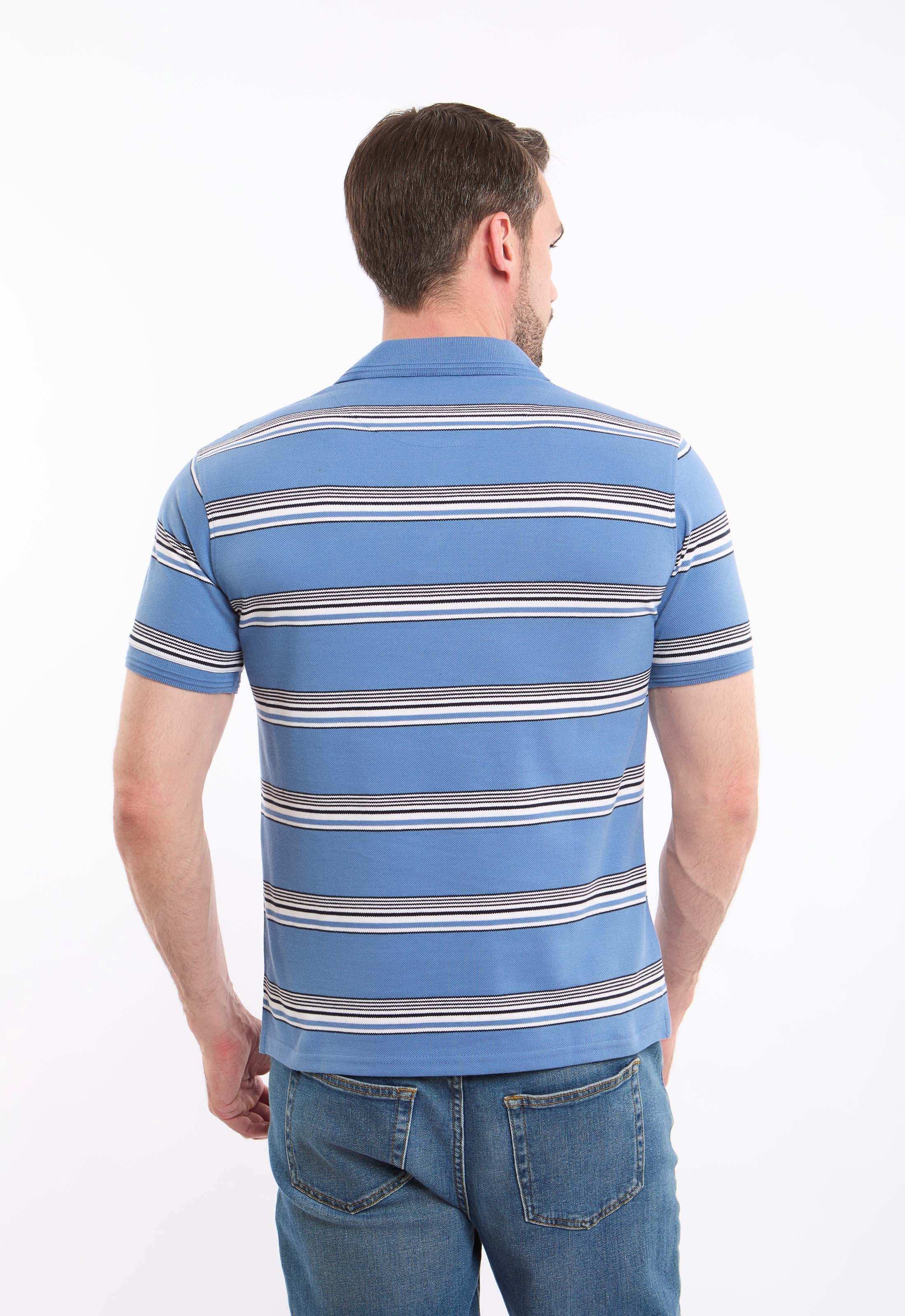 Striped Short Sleeves Elegant Polo Shirt