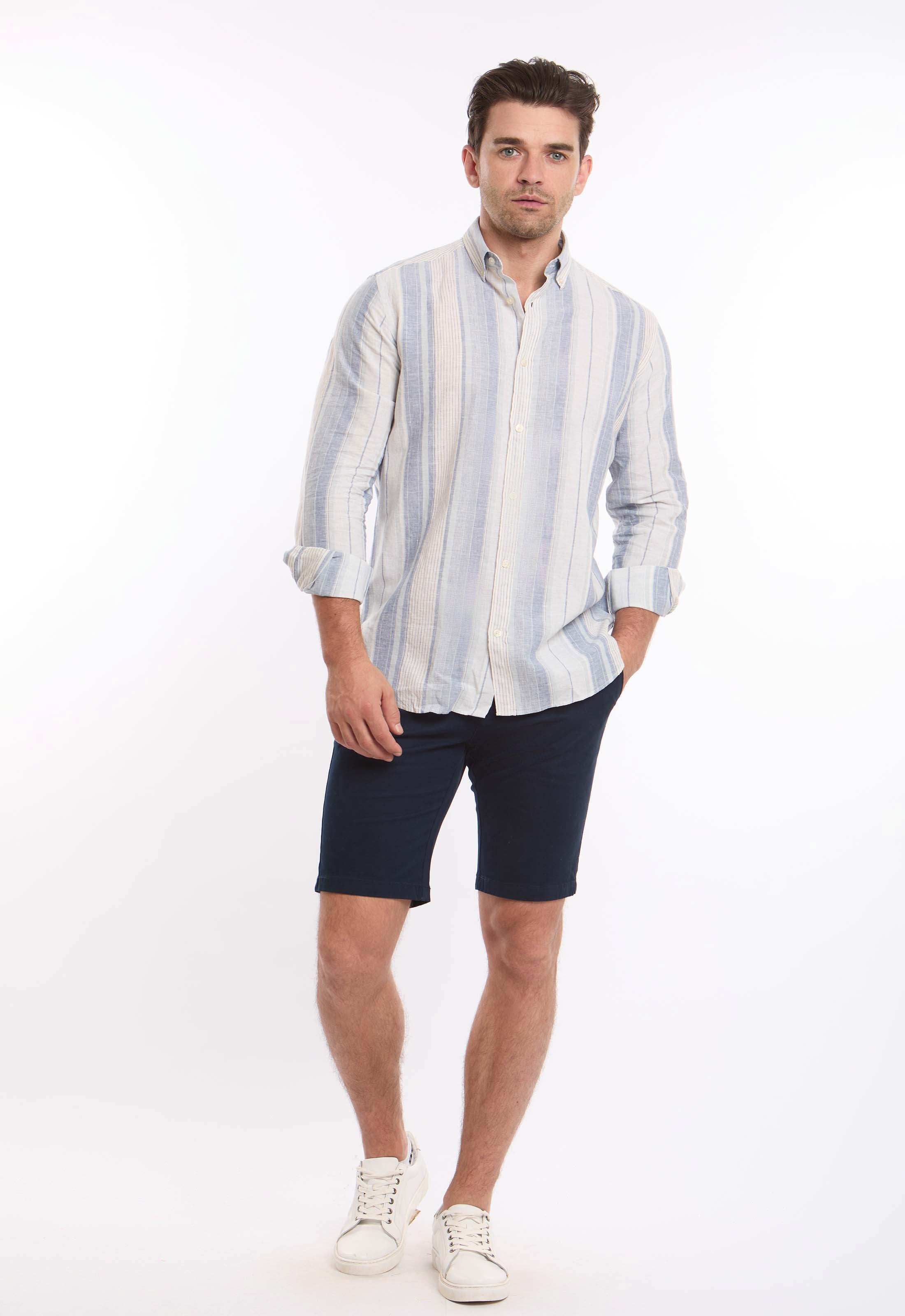 Striped Long Sleeves Comfy Casual Shirt