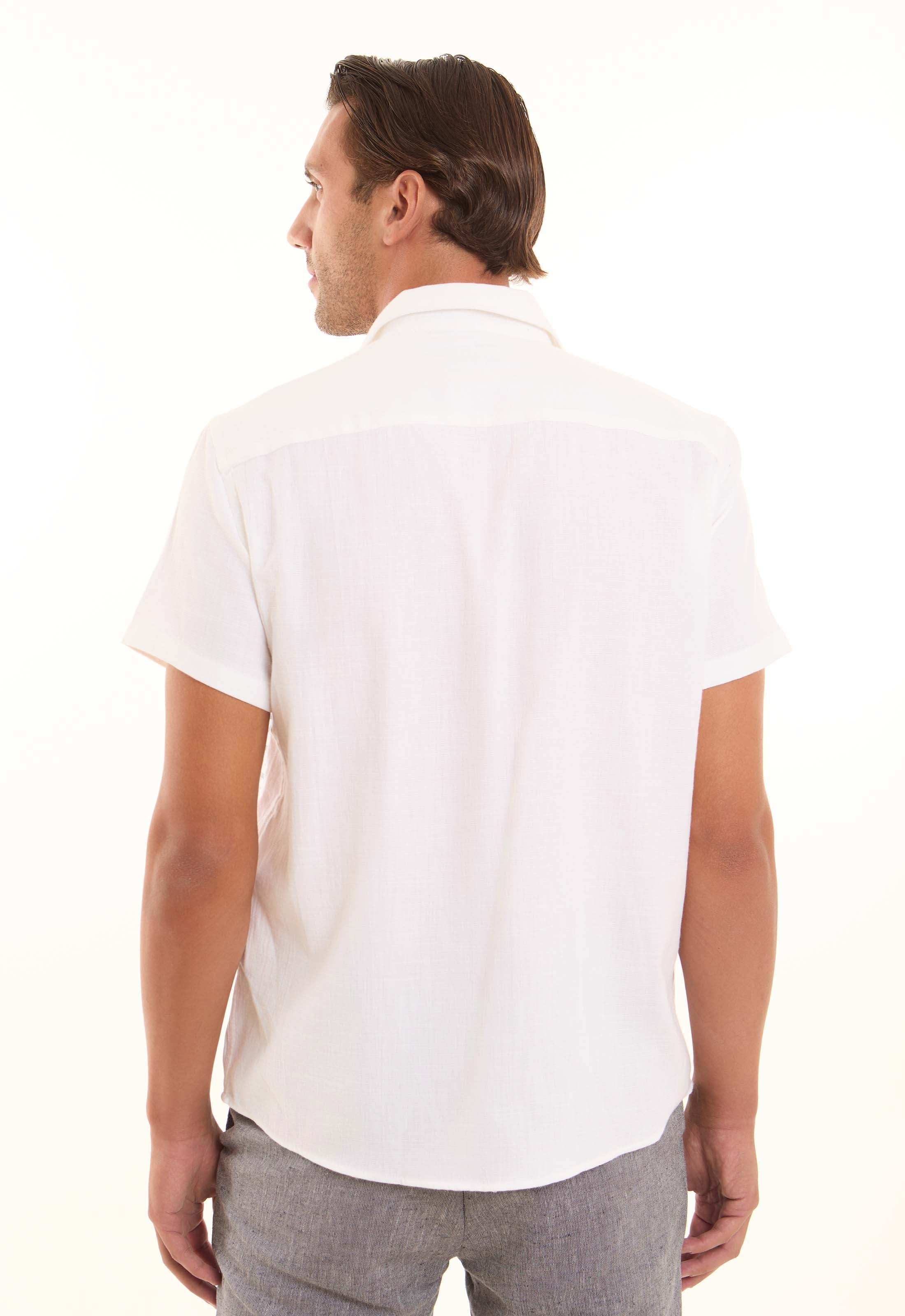 Printed Regular Fit Shirt with Classic Collar