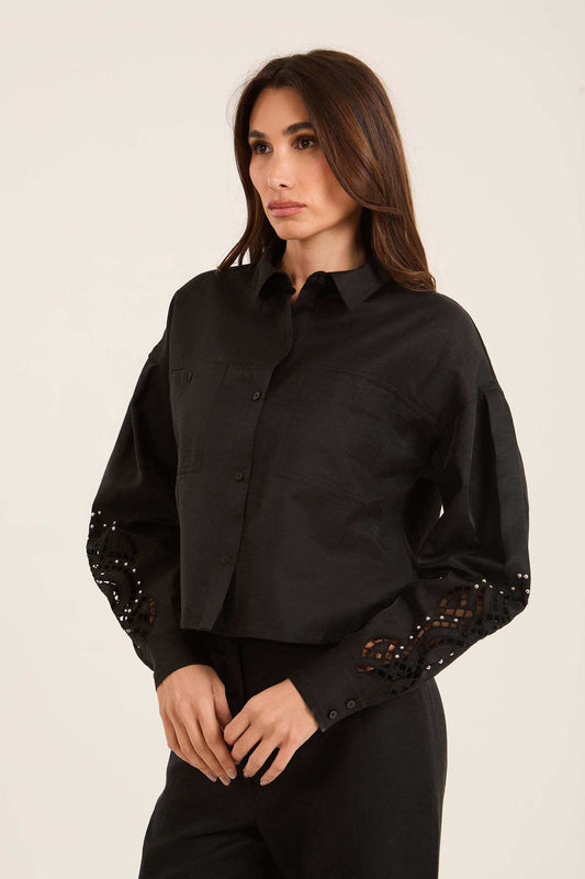 Lightweight Linen-Blend Belted Jacket