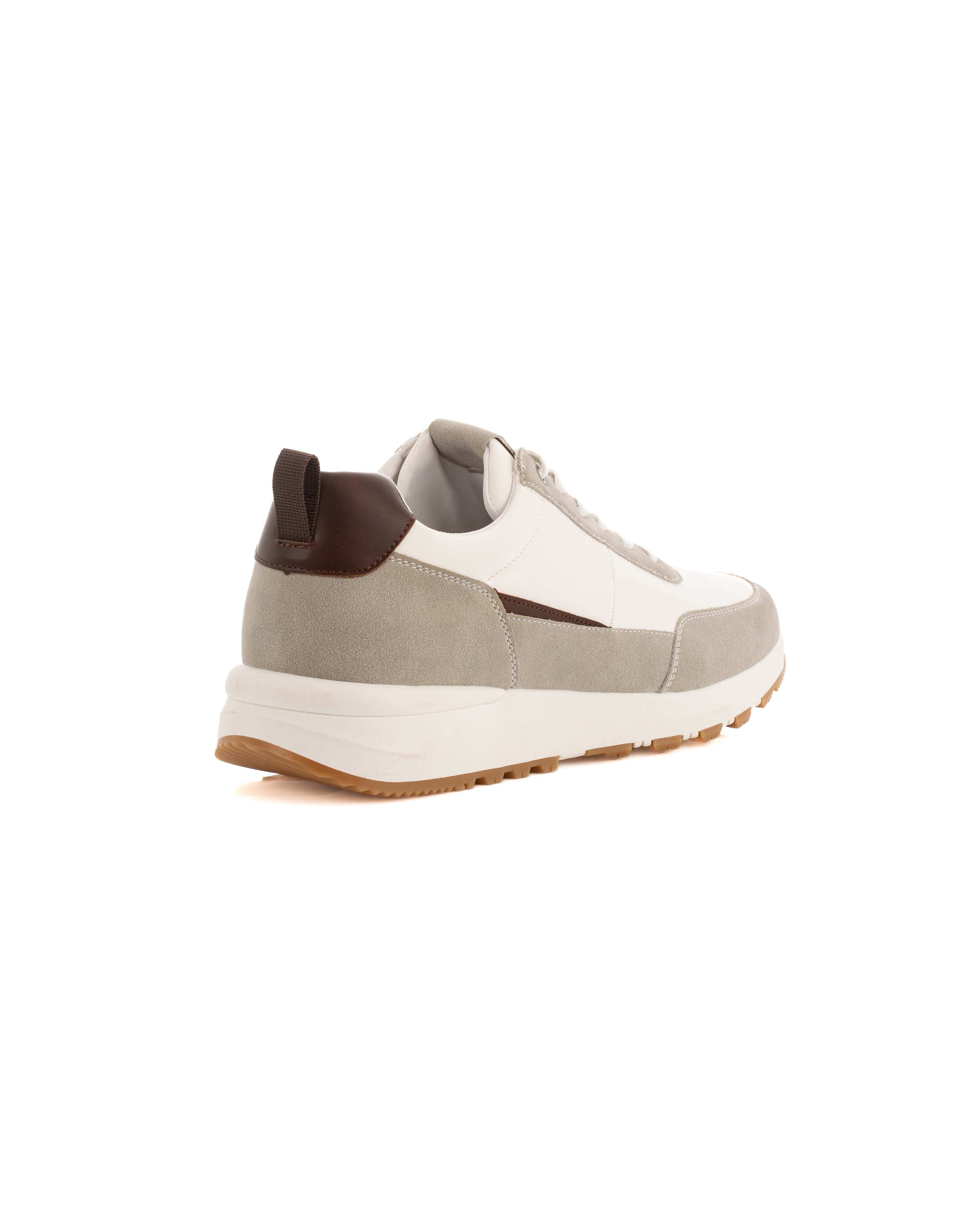 Bi-Tone Lace-Up Casual Sneakers