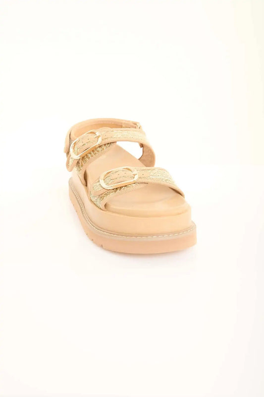 Braided Adjustable Platform Sandals