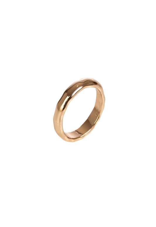 Textured Band Ring in Delicate Tone