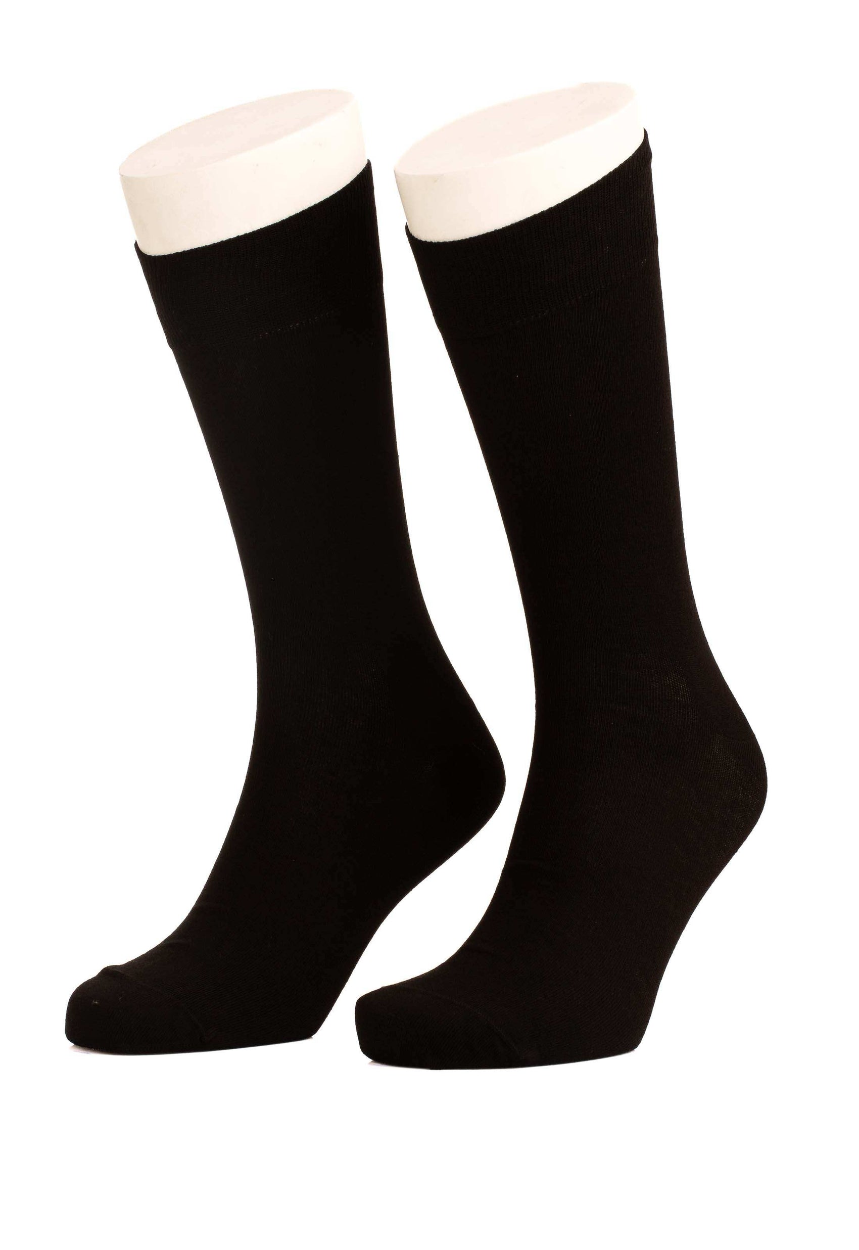 Solid Slip On Cotton Mid-Calf Socks