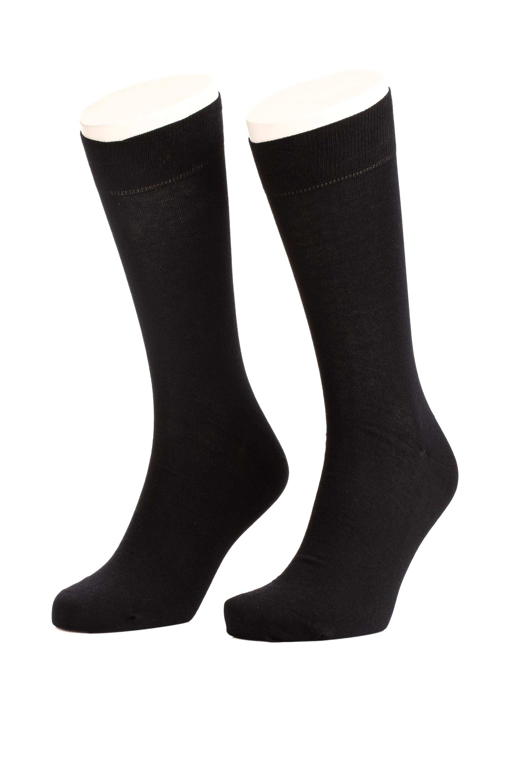 Solid Slip On Cotton Mid-Calf Socks