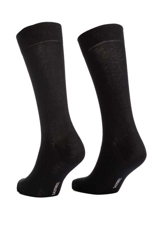 Solid Slip On Cotton Mid-Calf Socks
