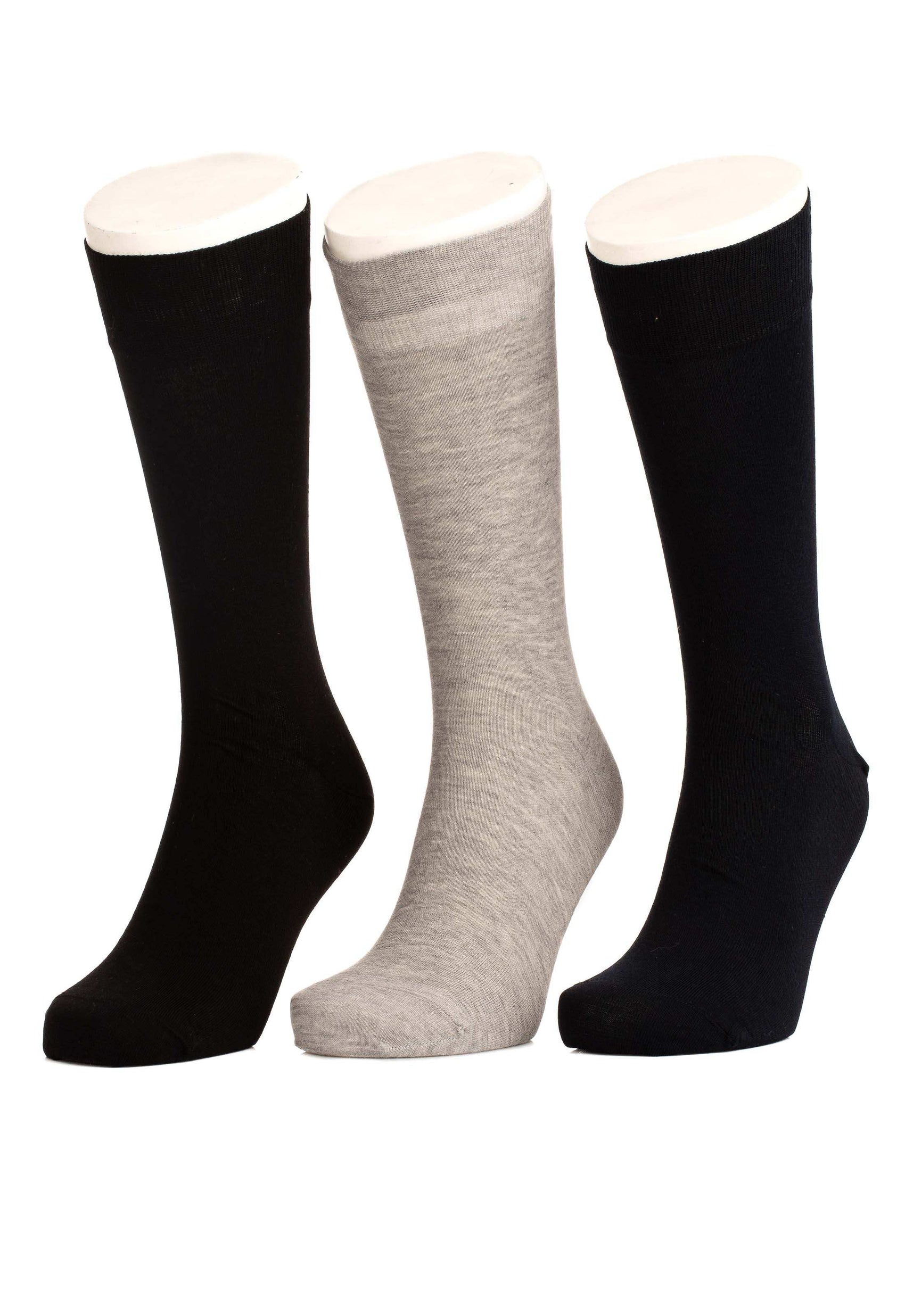 Crew Mid-Calf Socks - Set of 3