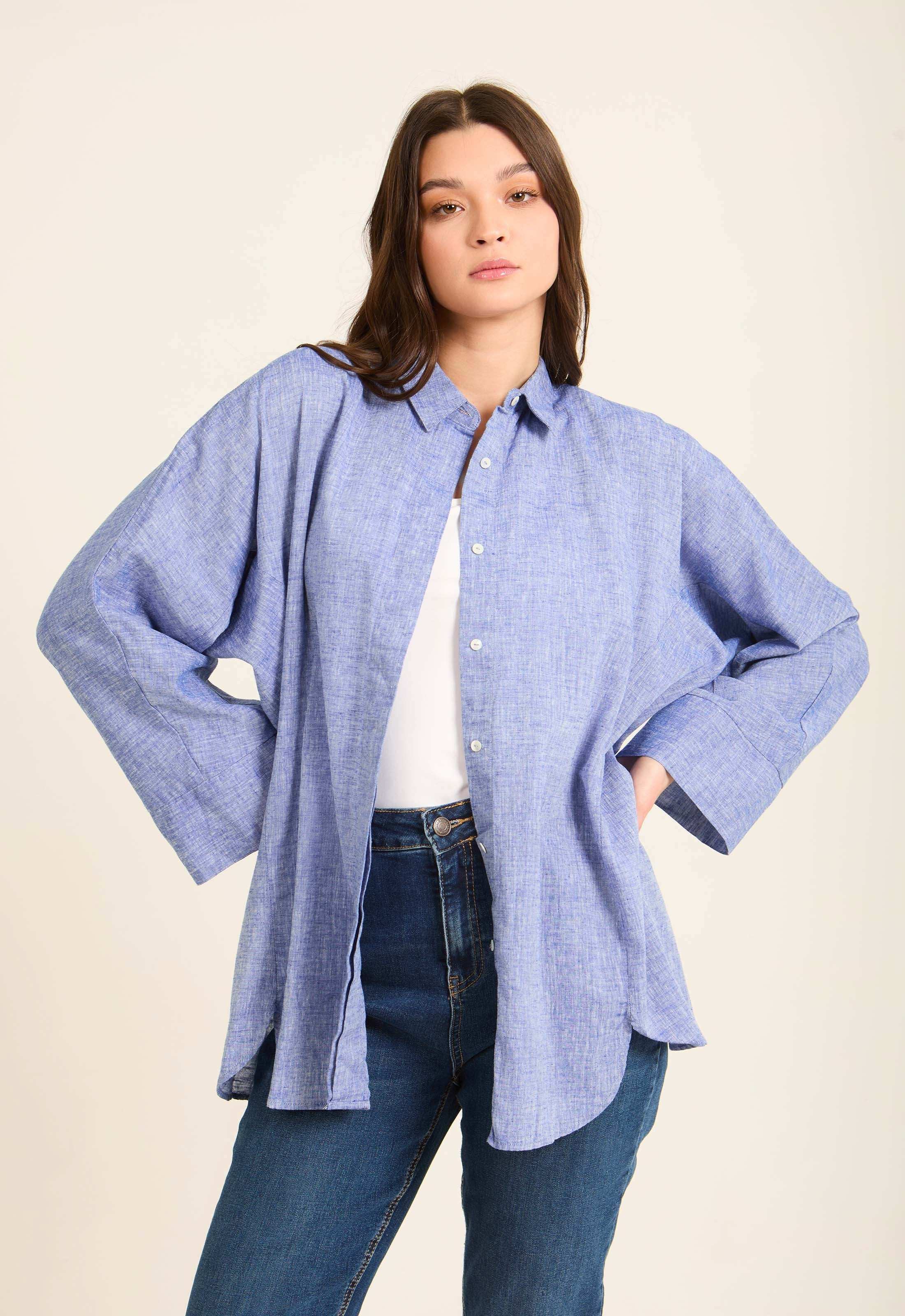 Versatile Oversized Linen Shirt