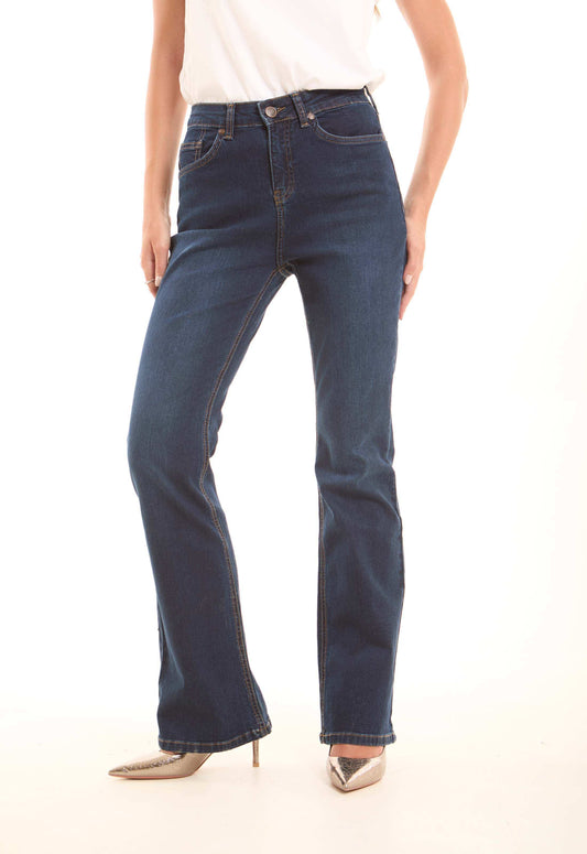 Bootcut Stretch Denim Pants