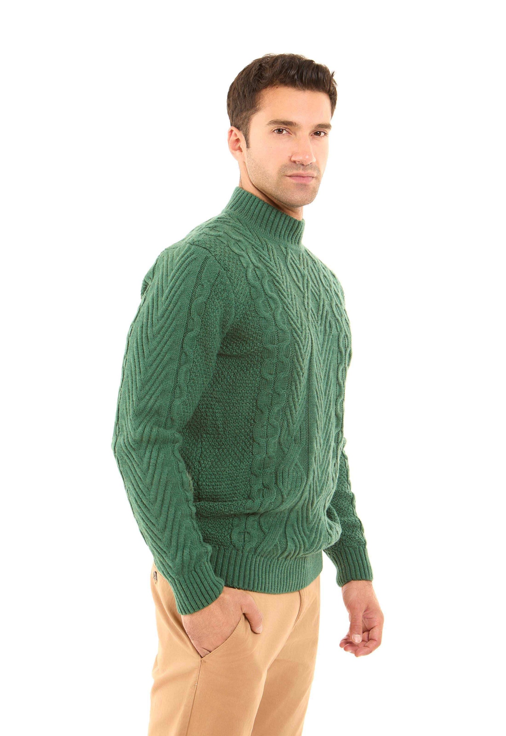 Chunky Knit High-Neck Winter Pullover