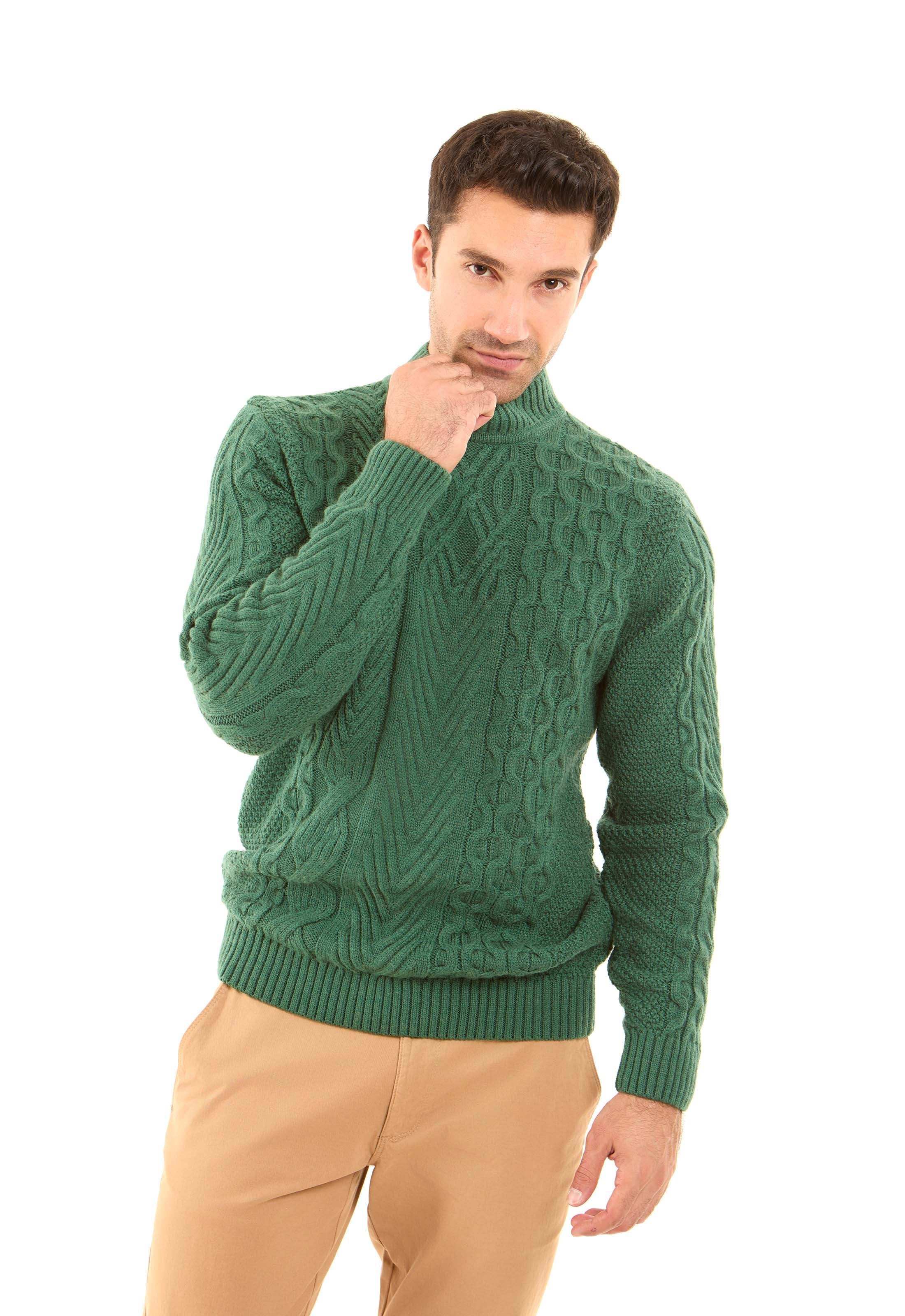 Chunky Knit High-Neck Winter Pullover