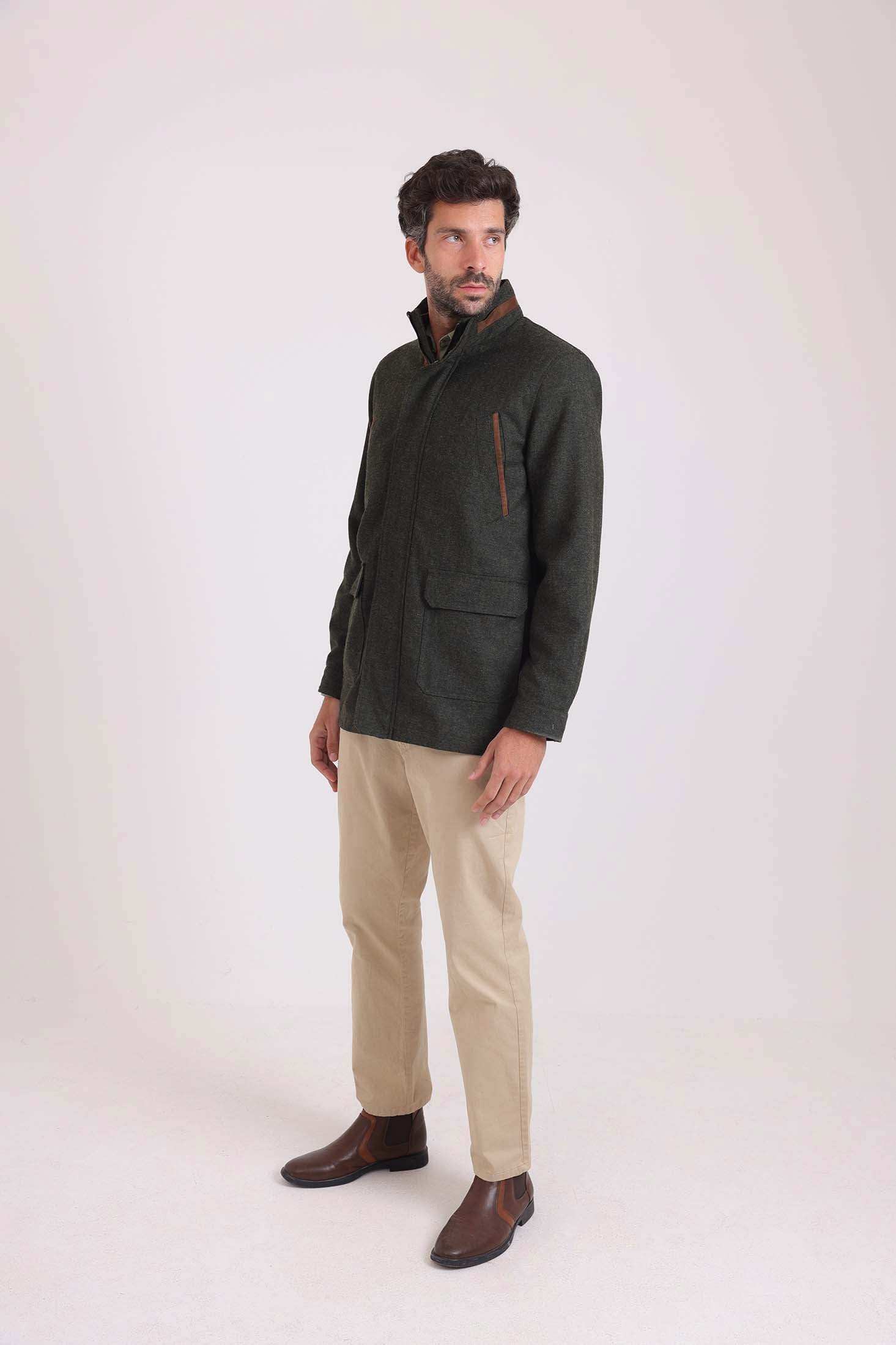 Structured Zip-Front Utility Jacket