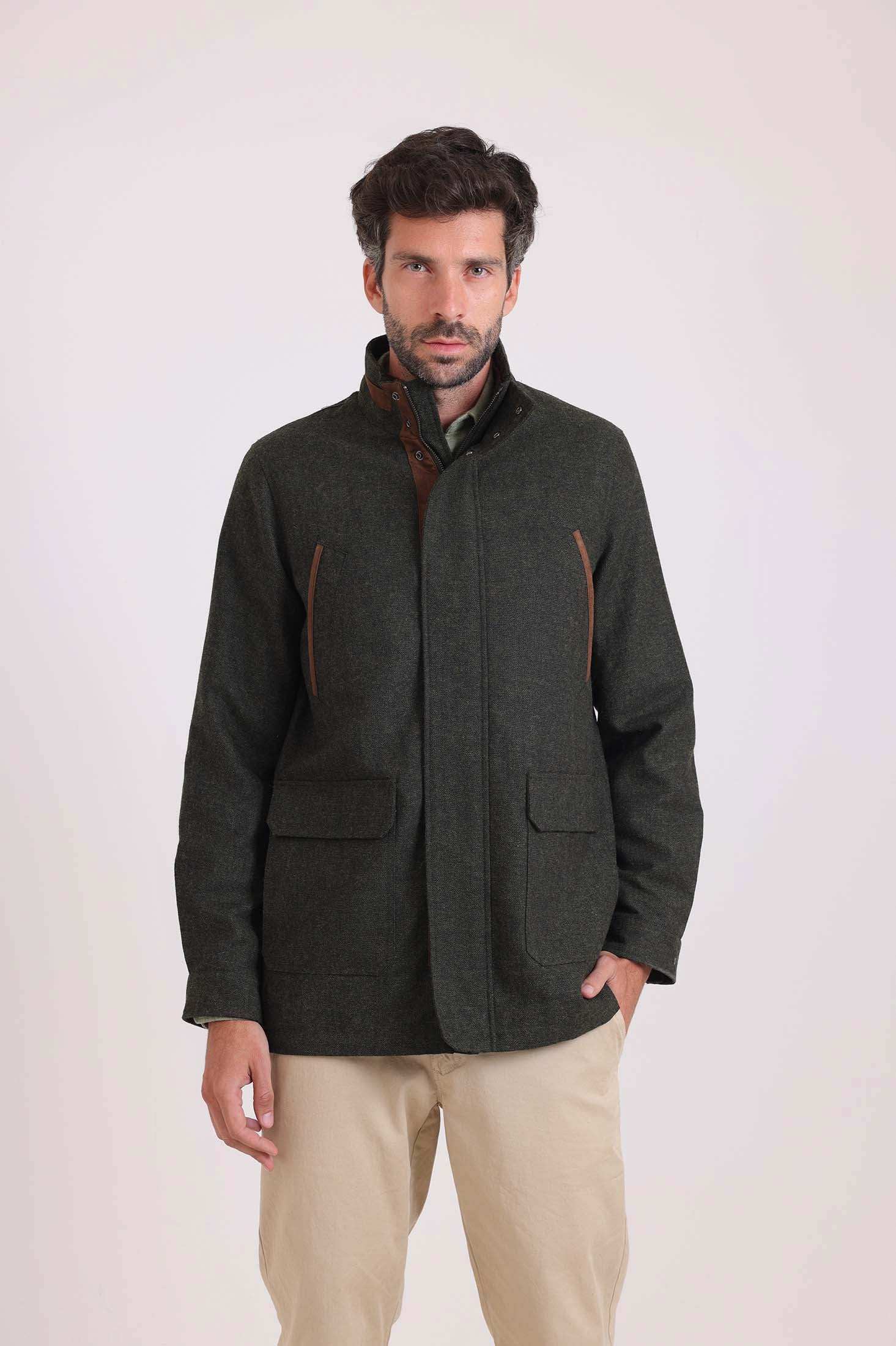 Structured Zip-Front Utility Jacket