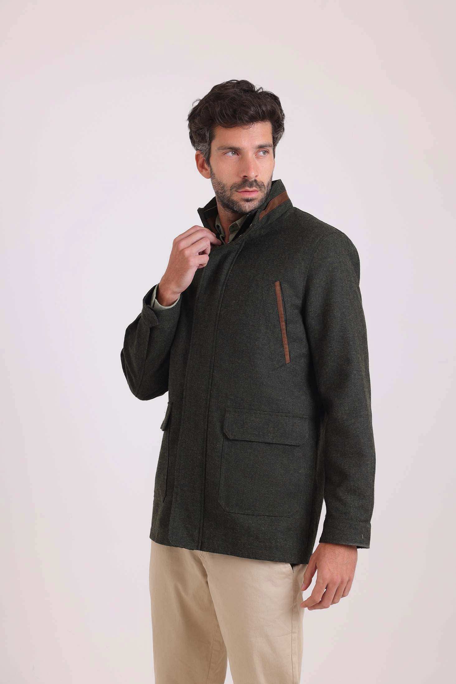 Structured Zip-Front Utility Jacket
