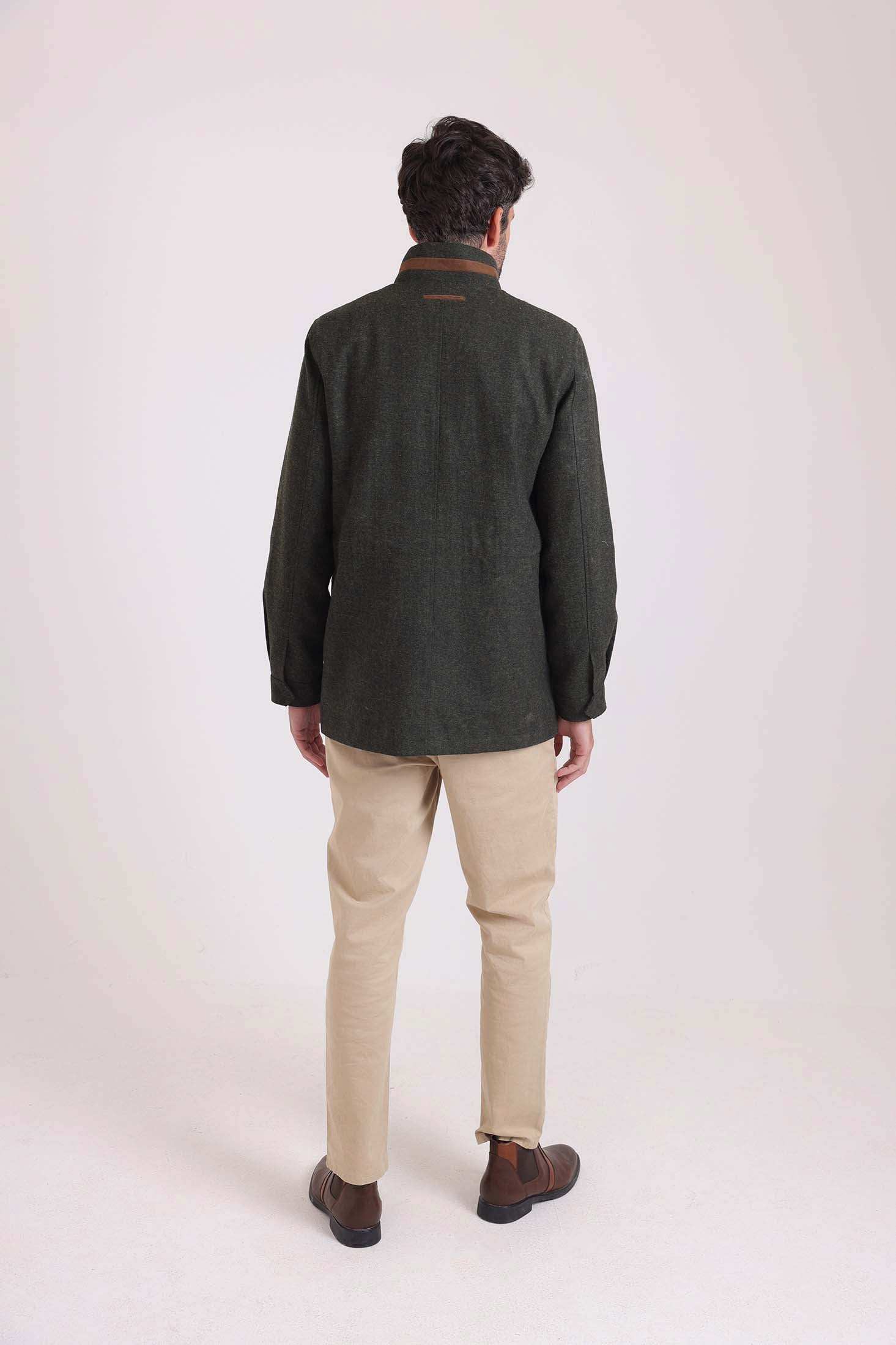 Structured Zip-Front Utility Jacket