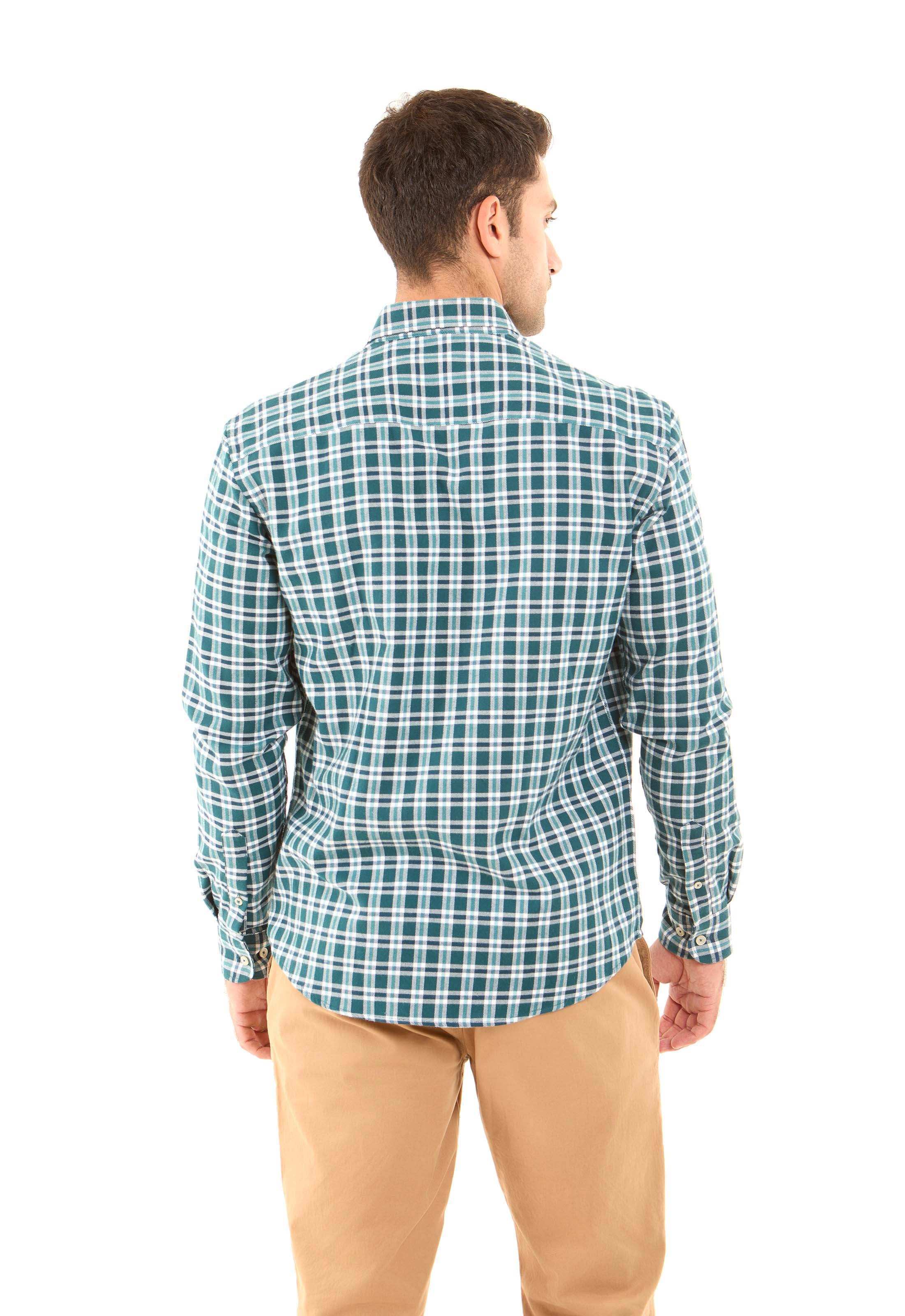 Buttons Down Tartan Cotton Shirt