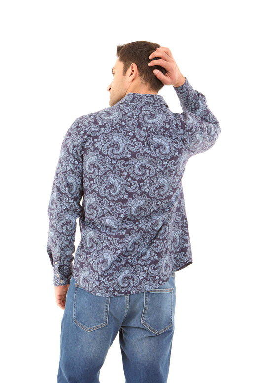 Allover Paisley Pattern Casual Shirt