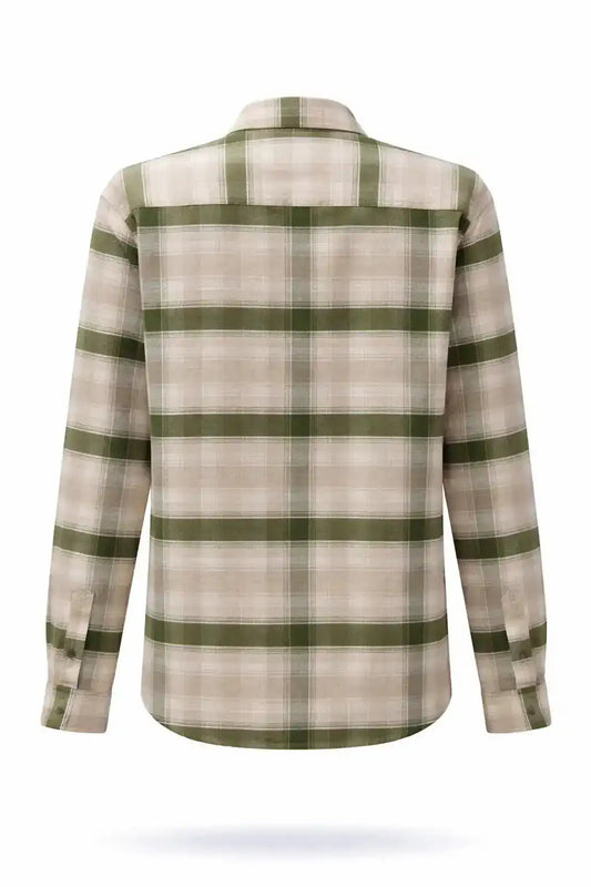 Plaid Utility Button-Up Shirt