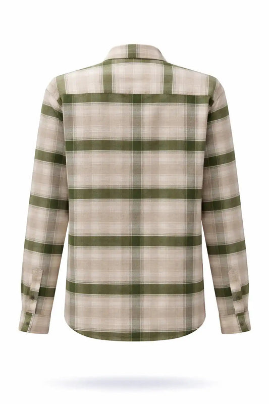 Plaid Utility Button-Up Shirt