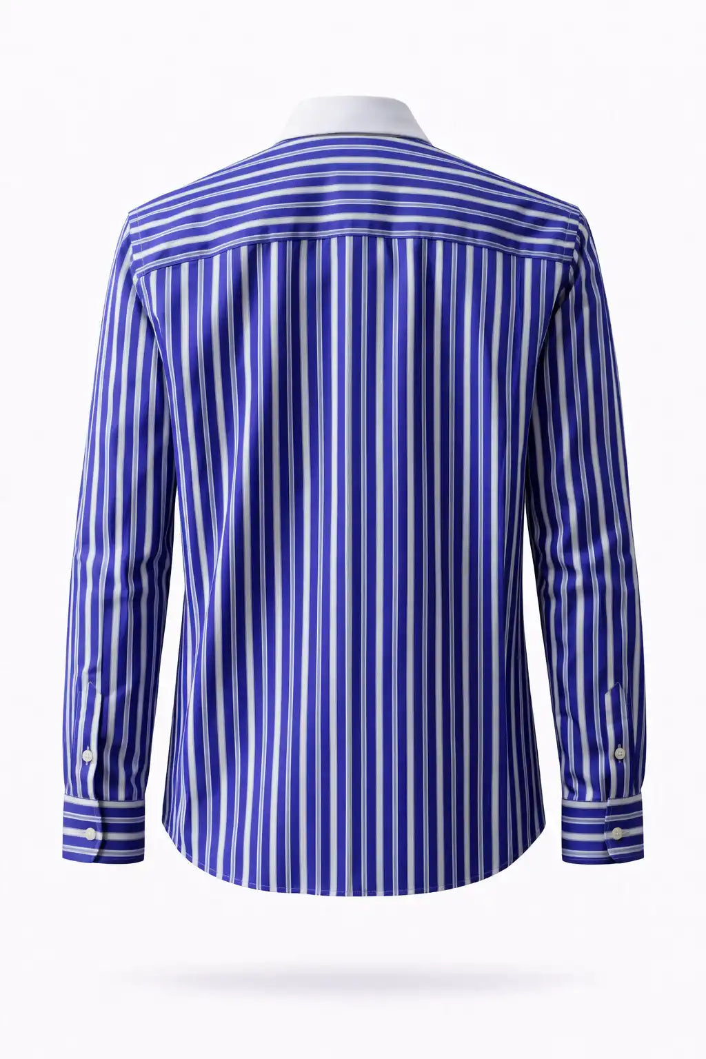 Vertical Stripe Button-Up Shirt