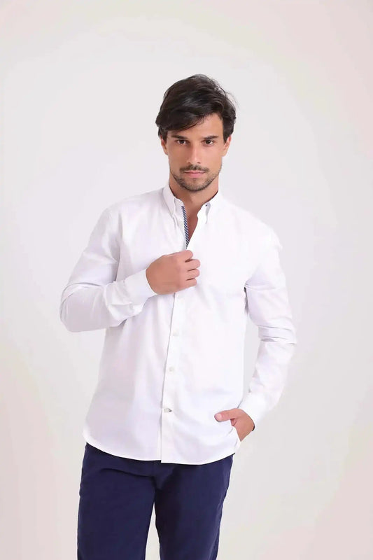 Solid Buttons Down Classic Shirt