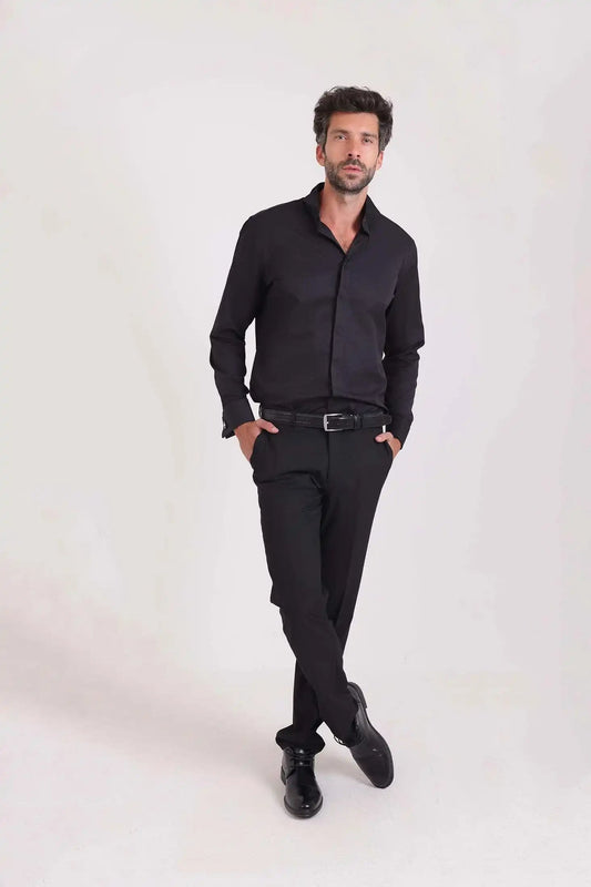 Solid Slim Fit Classic Shirt