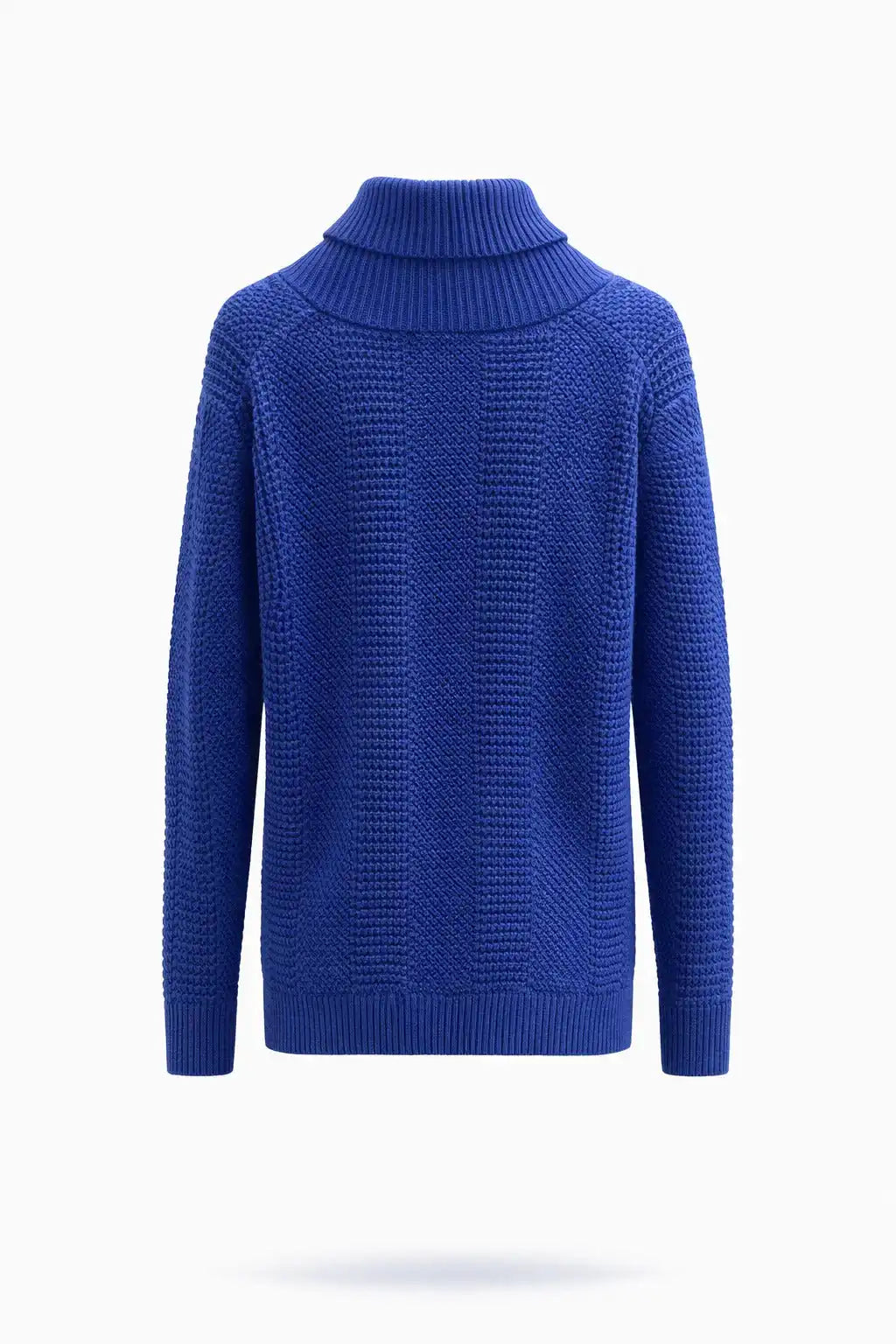 Textured Shawl Collar Knit Sweater