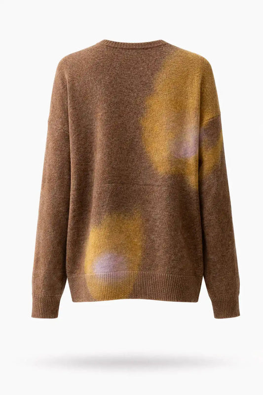 Abstract Pattern Knit Sweater