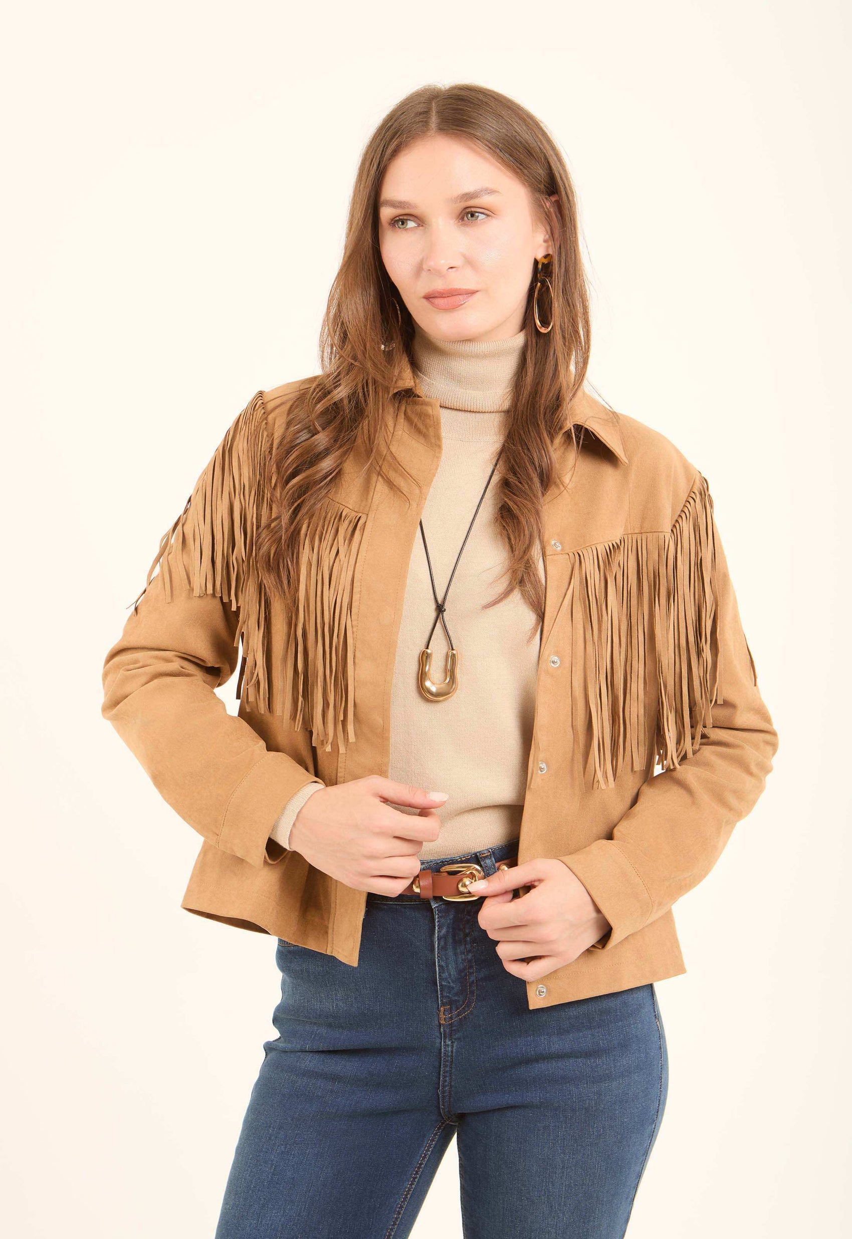 Fringed Western Cropped Jacket