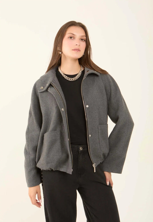 Cozy Zipper Jacket with Front Pockets