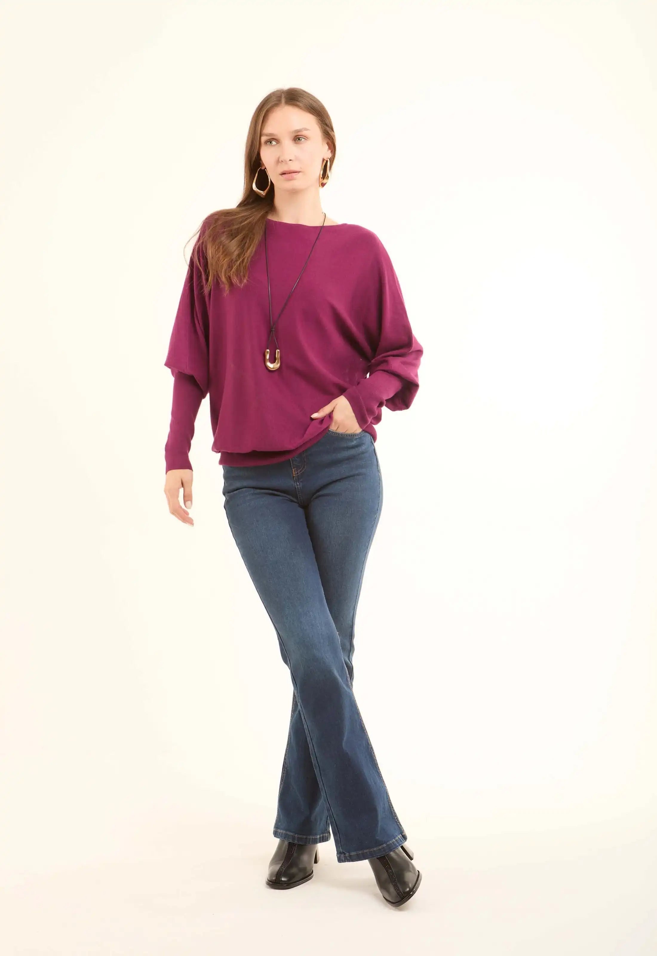 Bishop Long Sleeves Lightweight Relaxed Pullover