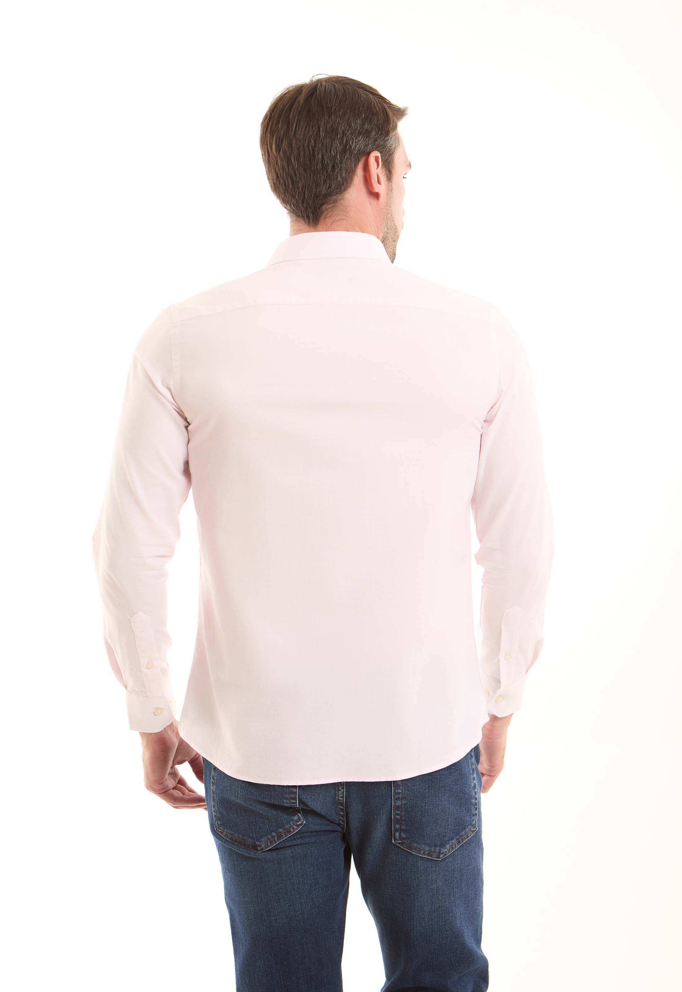Casual Self Pattern Long Sleeves Shirt