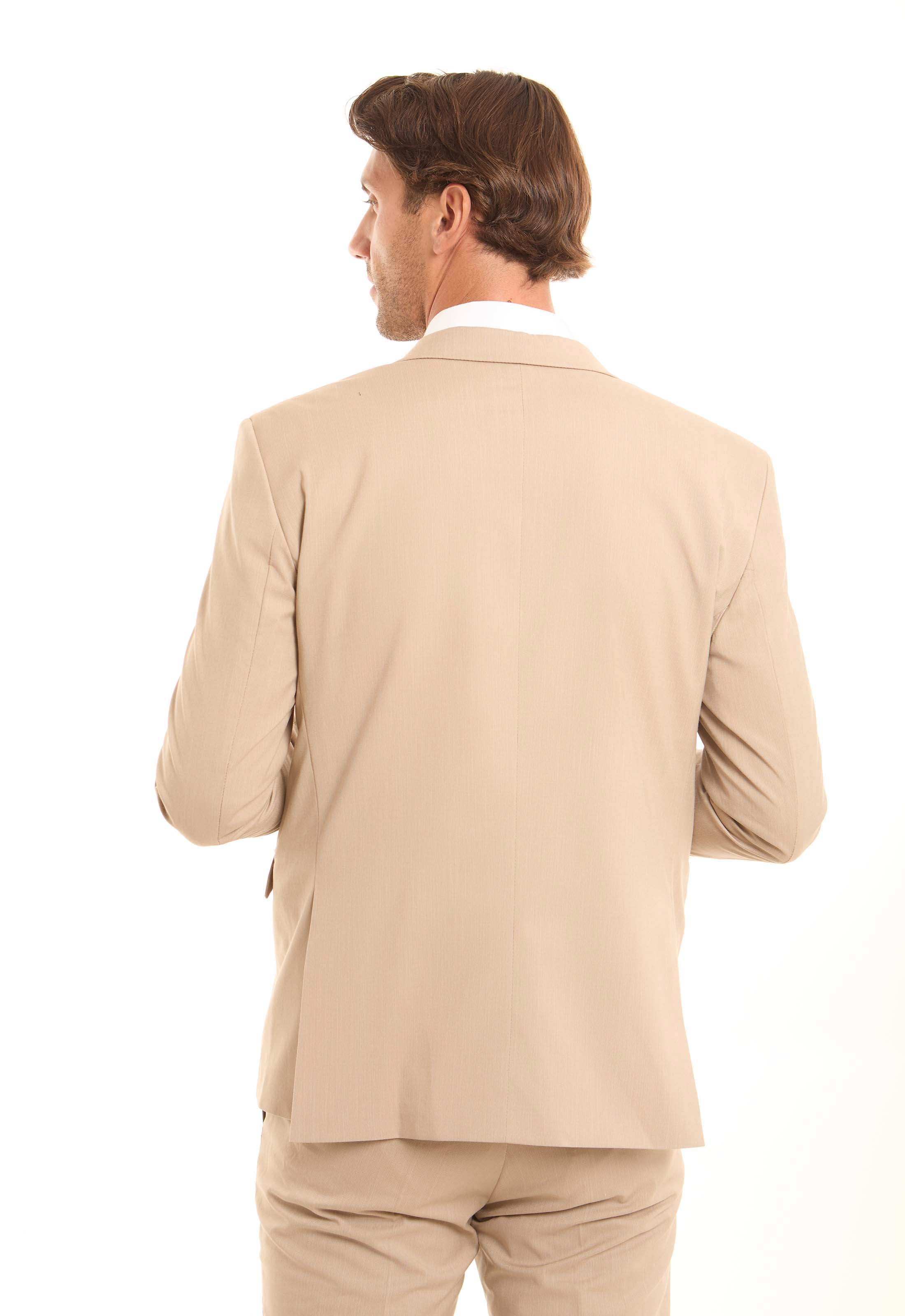 Tailored Solid Pattern Suit Blazer