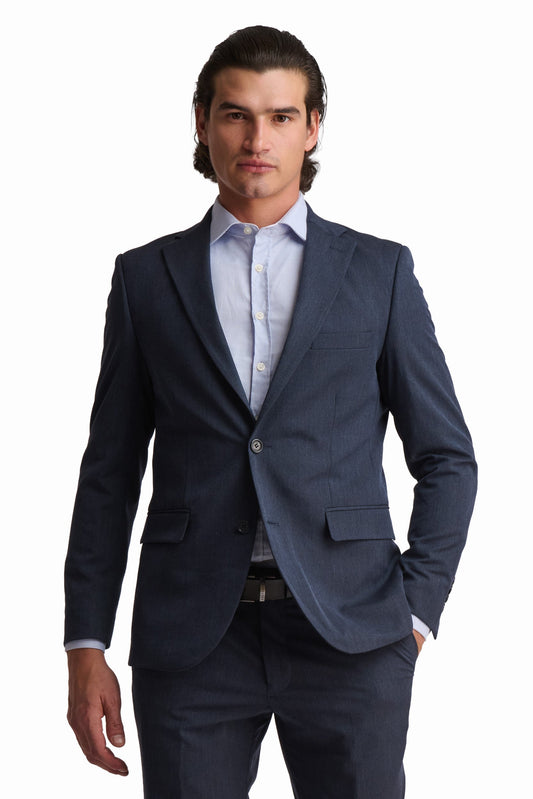 Navy Textured Blazer