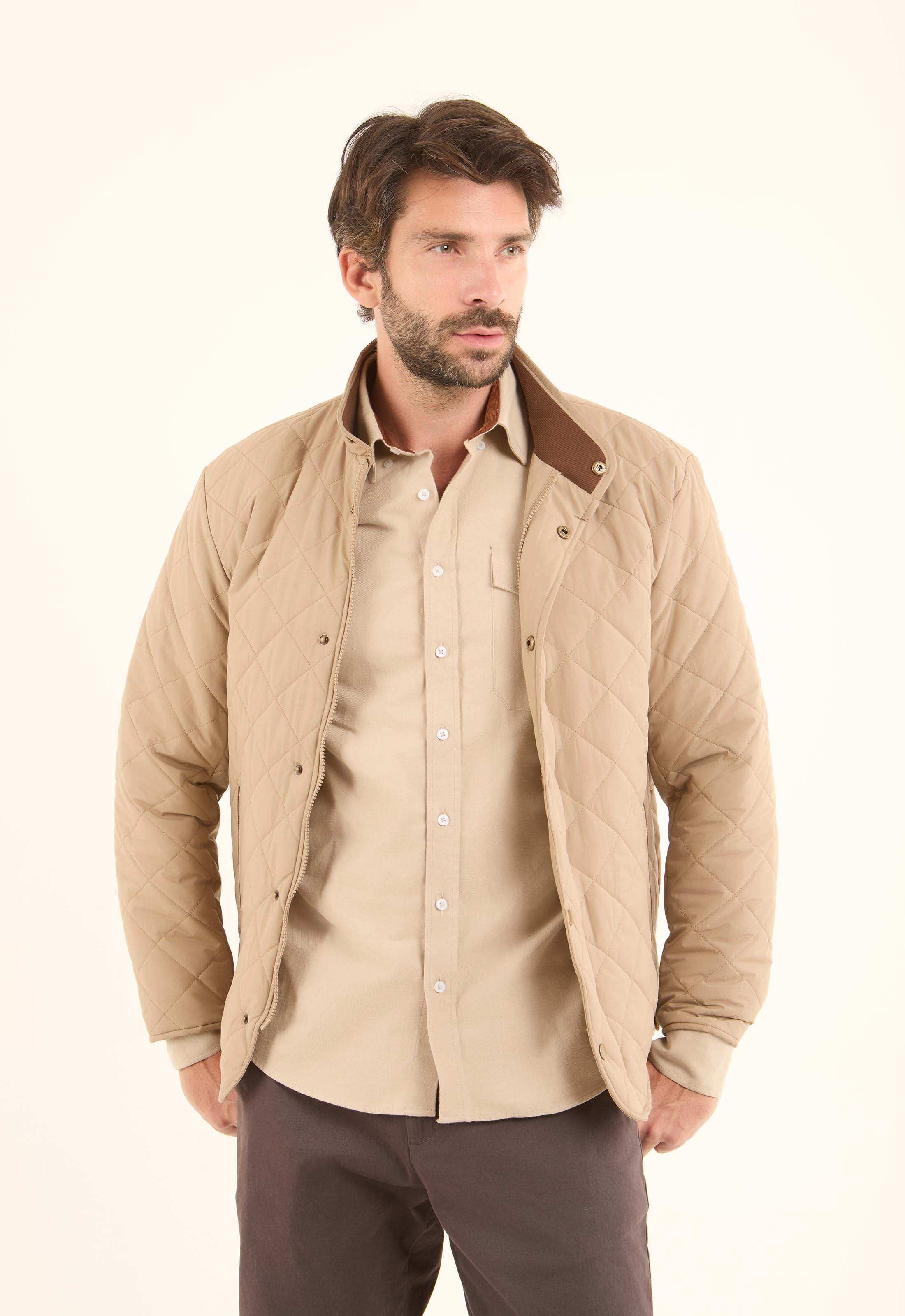 Quilted Stand-Collar Puffer Jacket