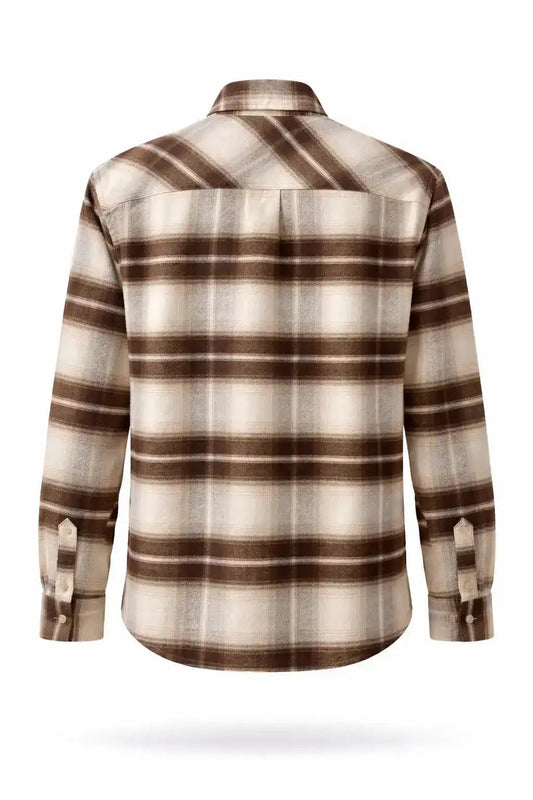 Plaid Button-Up Shirt