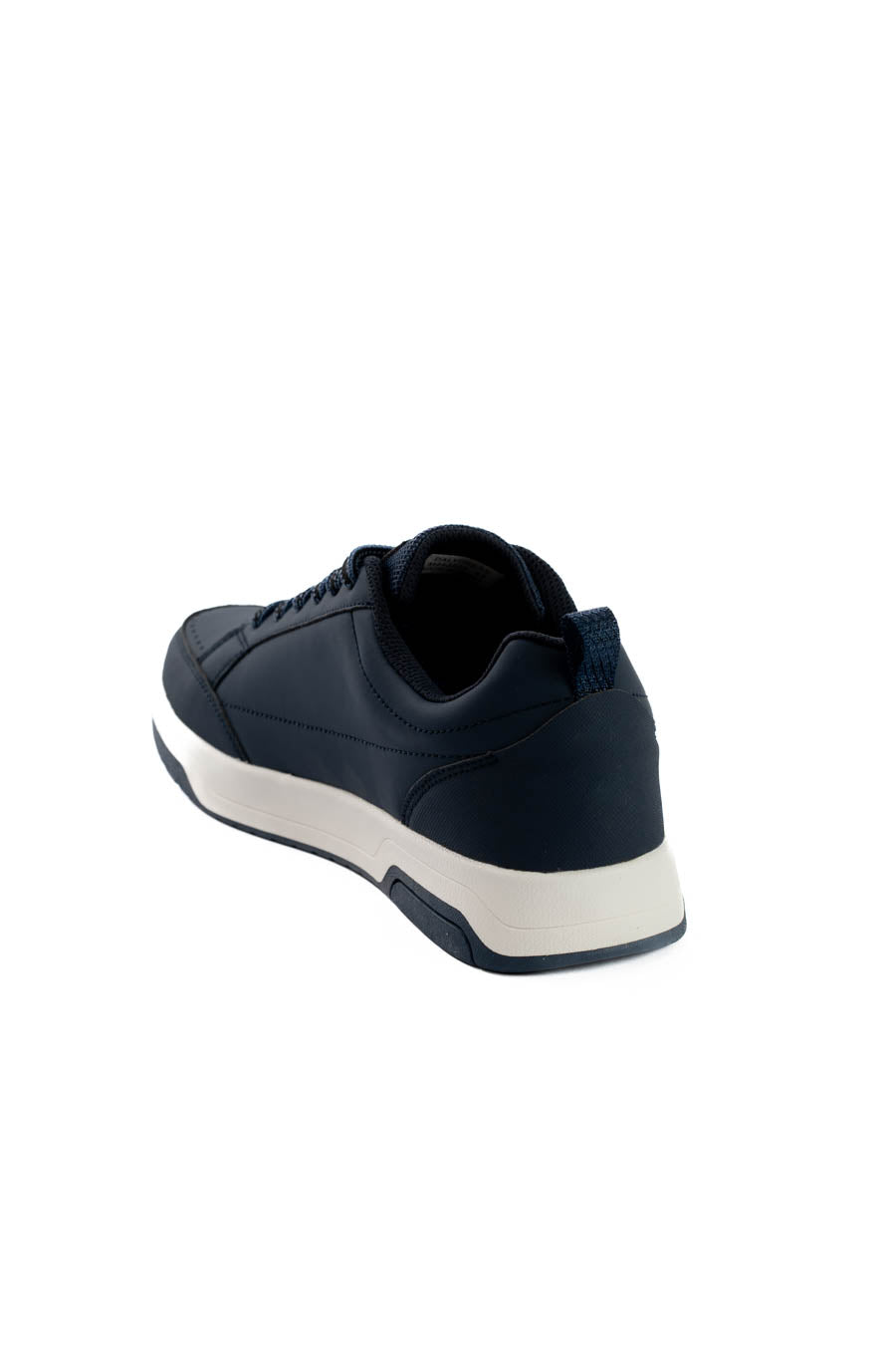 Navy Contrast Court Sneakers