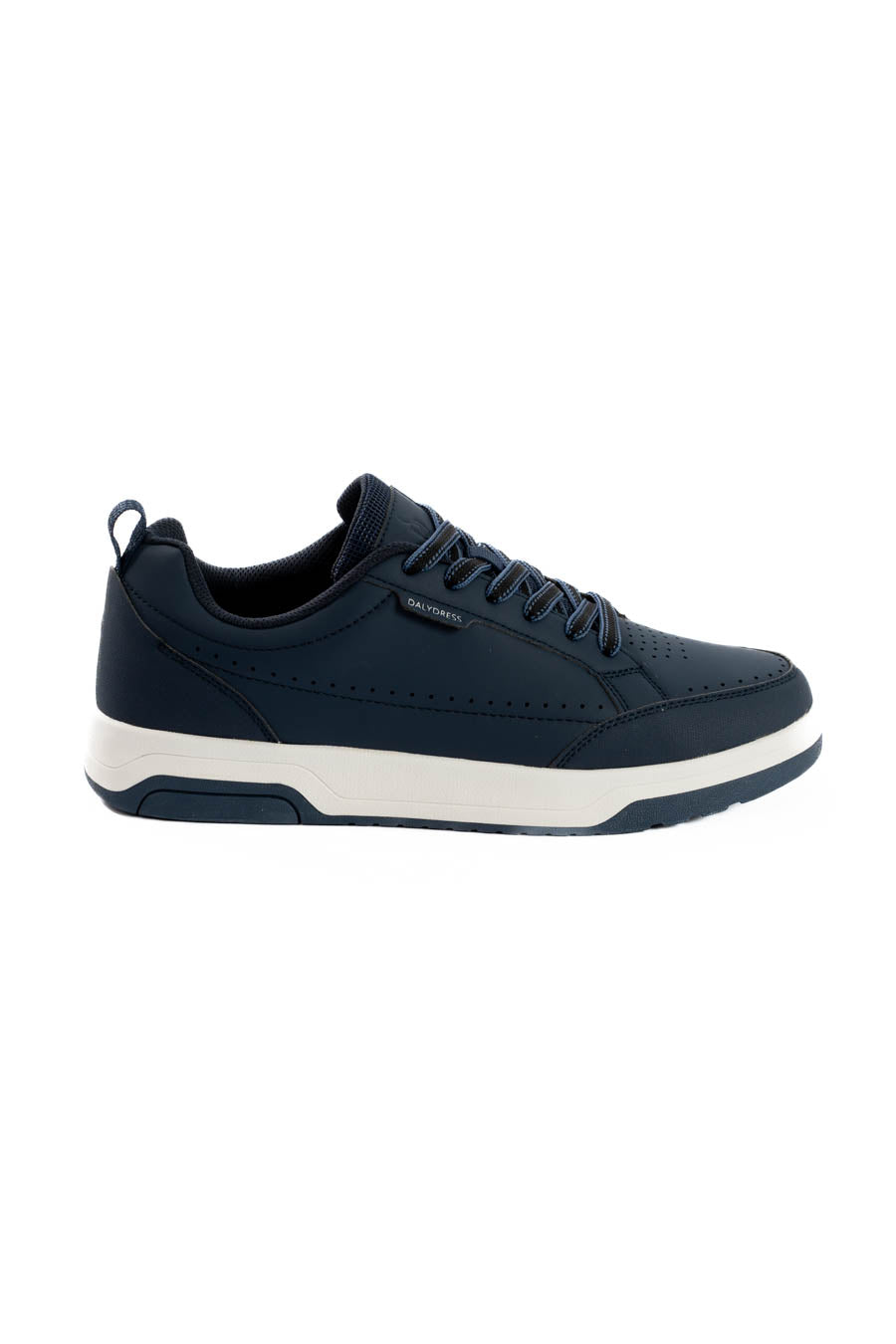 Navy Contrast Court Sneakers