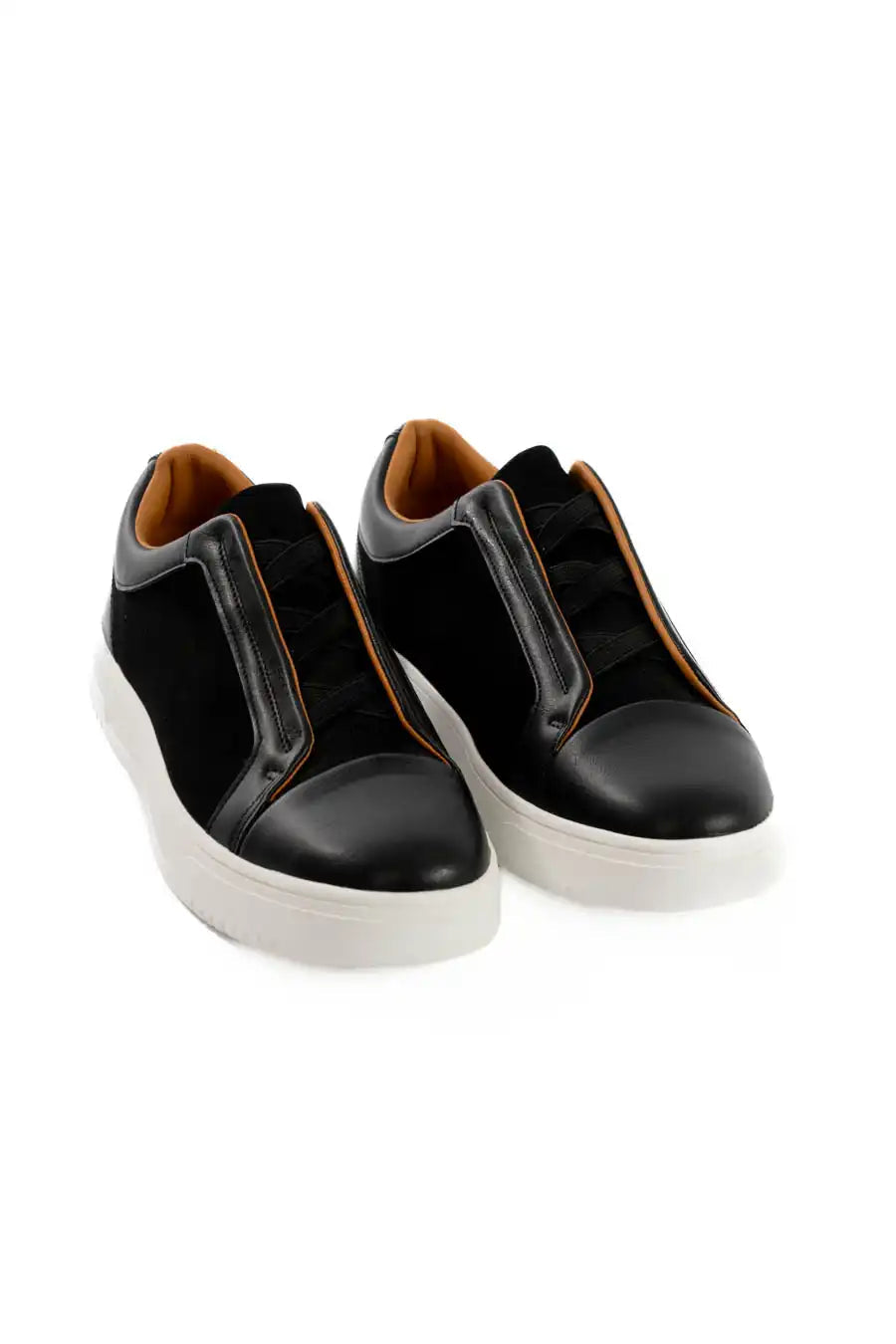 Noir Edge Panel Sneakers