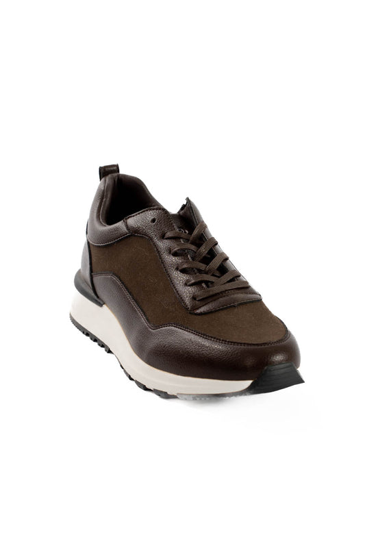 Espresso Hybrid Leather Sneakers