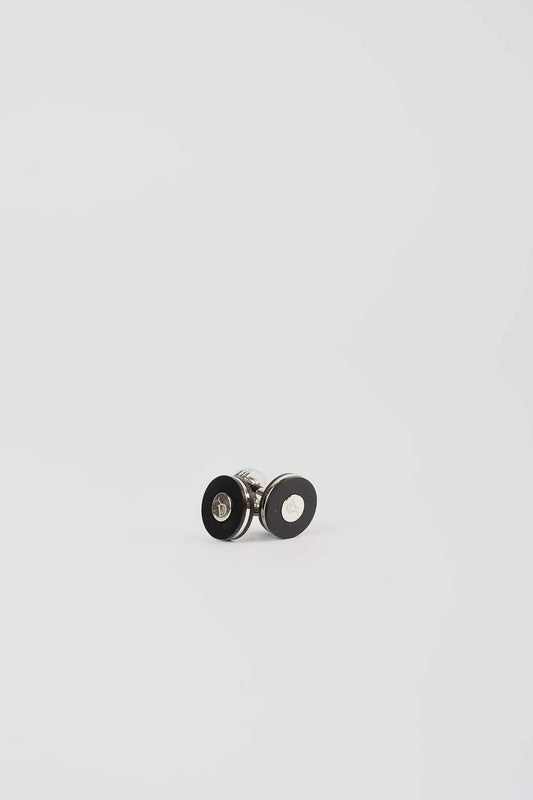 Refined Round Enamel Cufflinks